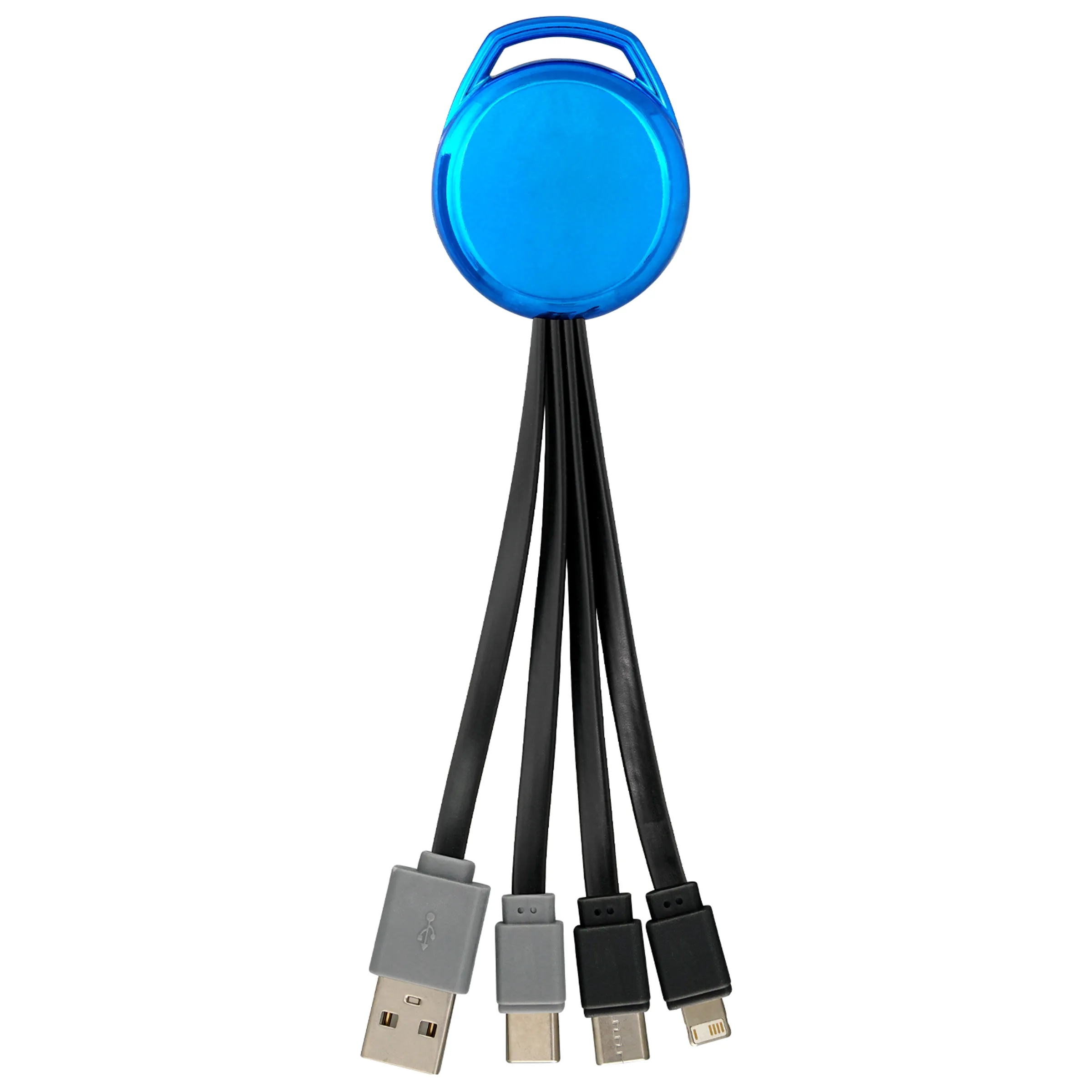 Metallic Vivid Dual Input 3-in-1 Charging Cable 2
