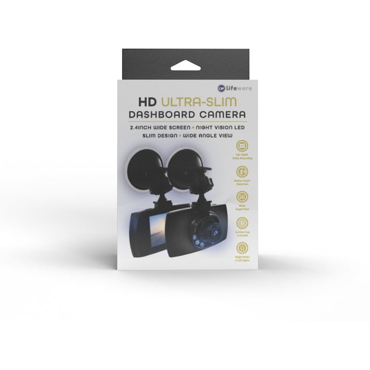 Wide Angle HD Dash Cams - Slim Design Night Vision 2