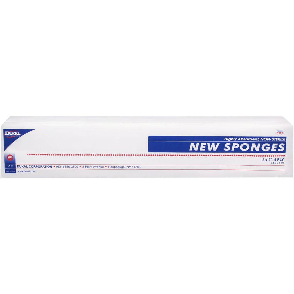 Non-Sterile New Sponges - 4 Ply 200 Pack 2" x 2" 3