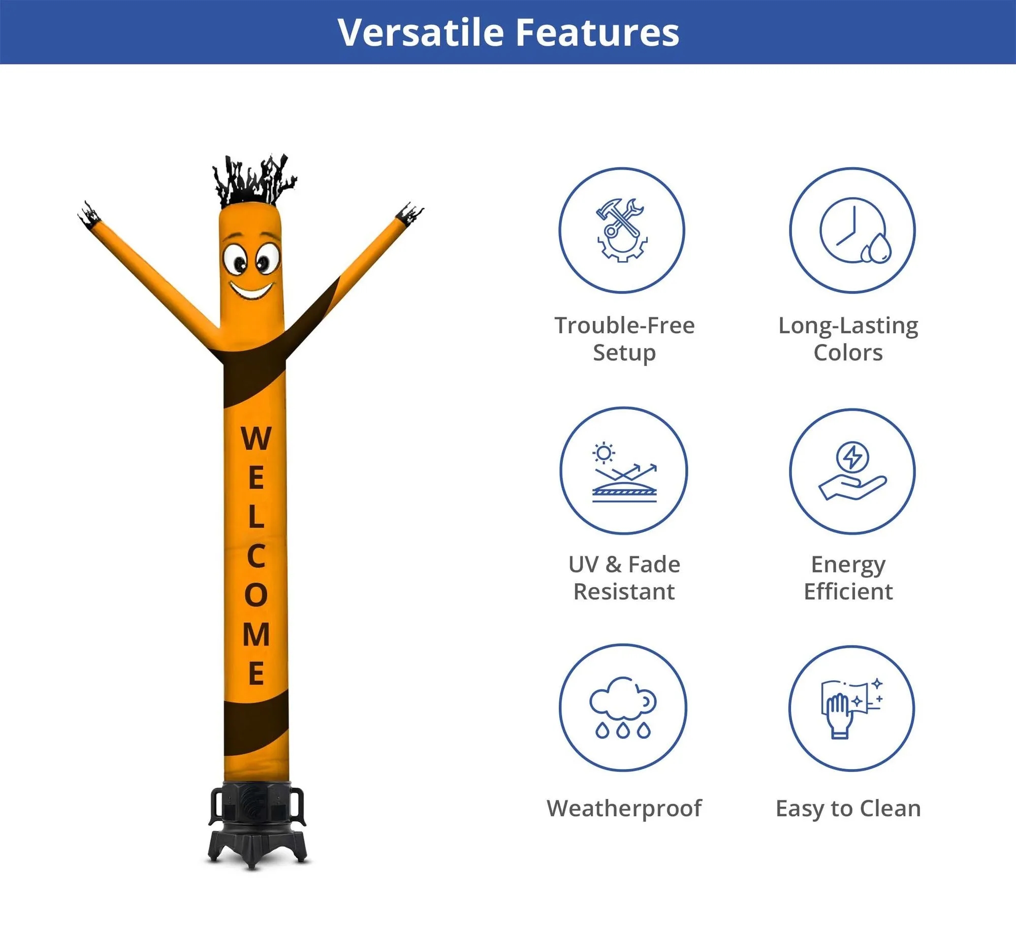 Custom Inflatable Tube Man with Blower (Single Sided) 13