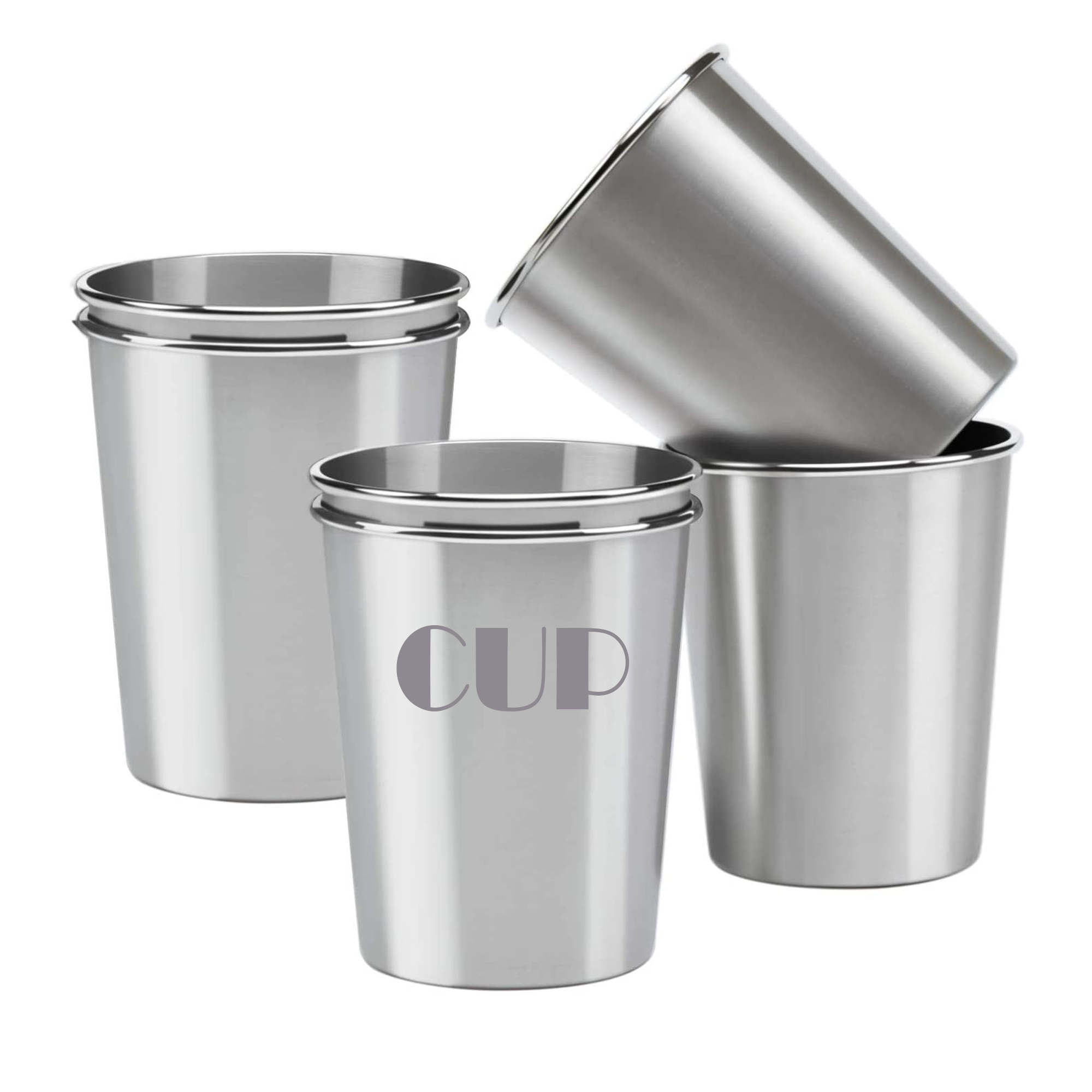 12 Oz Single Wall Stainless Steel Pint Cup