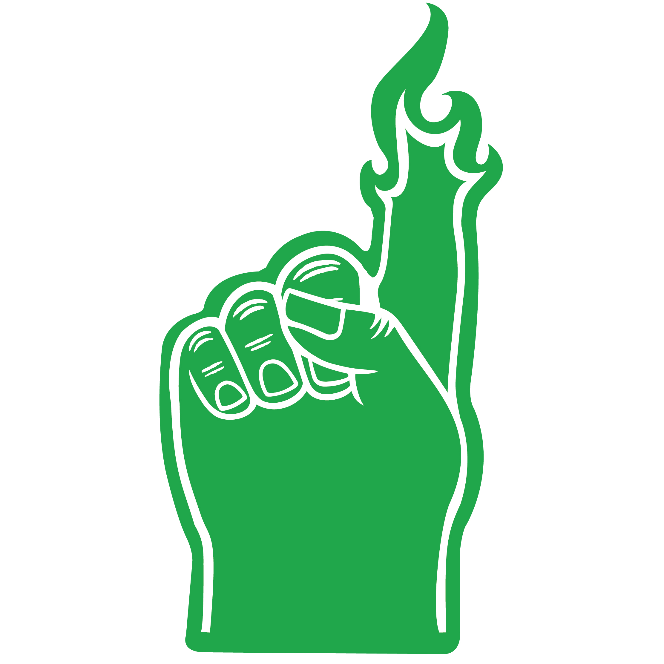 Foam Flame Finger 18" 70