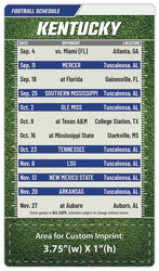 Magnet Sport Schedules - 4x7 Football Round Corners - 25 mil.