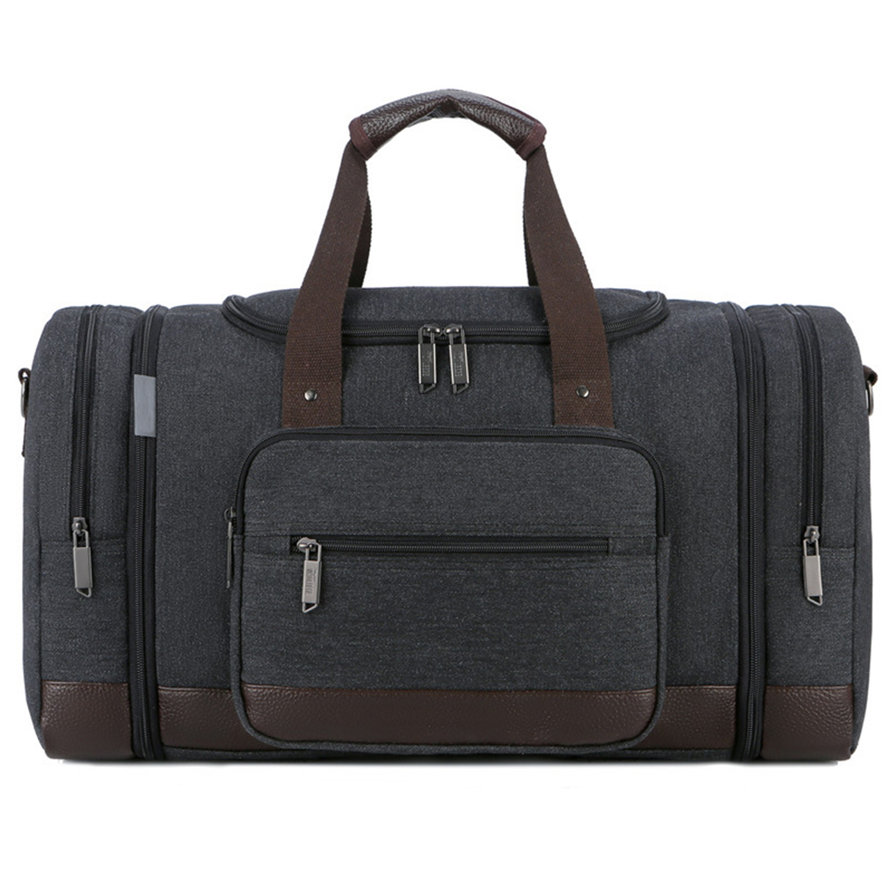 Canvas Shoe Compartment Travel Tote Bag 13