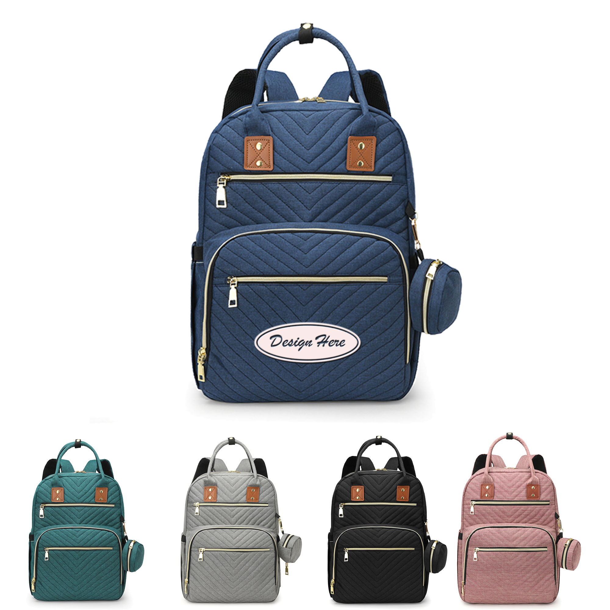 Stylish Diaper Bag Backpack for Moms on the Go 3