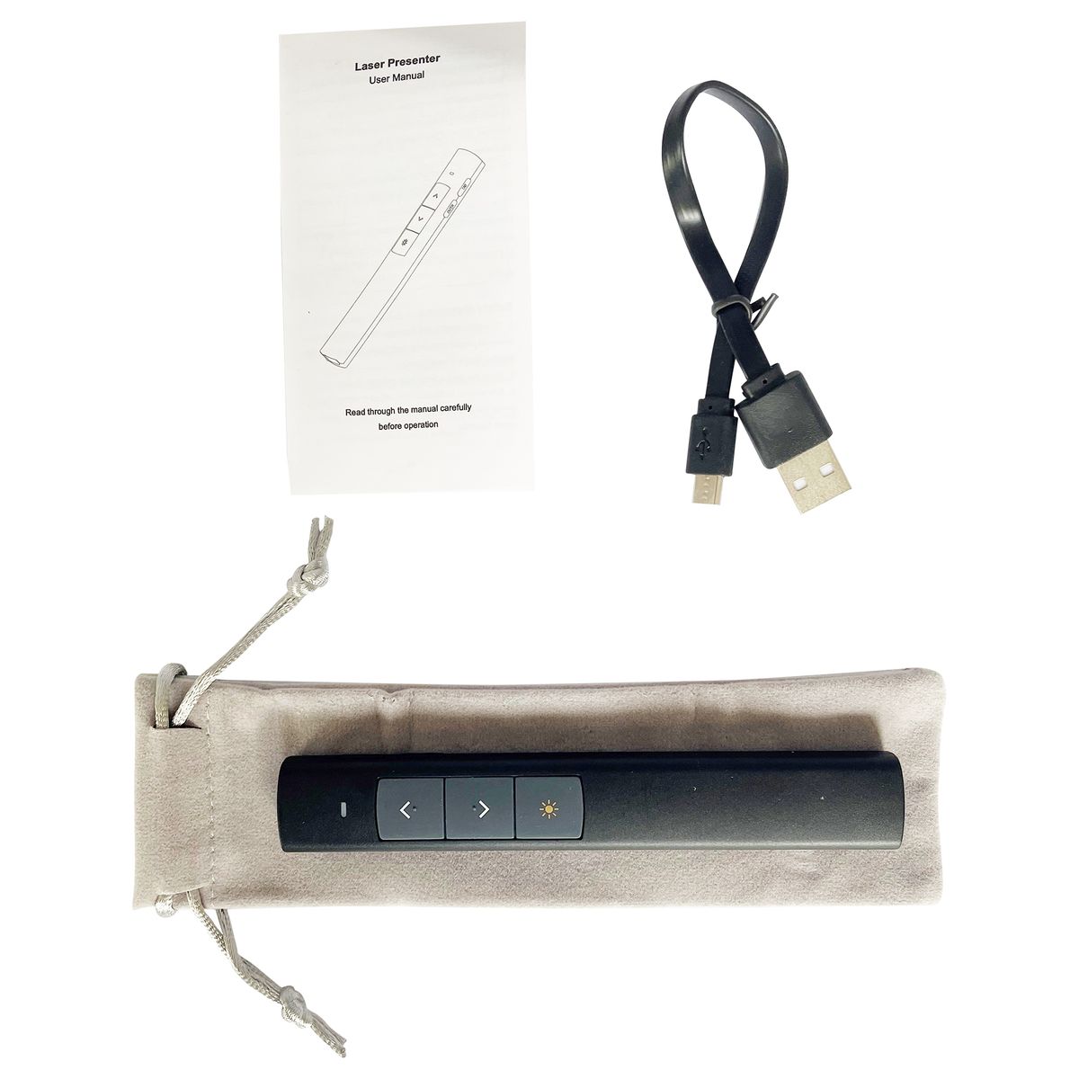 Wireless Presentation Clicker with 100m Range & Green Laser Pointer 15