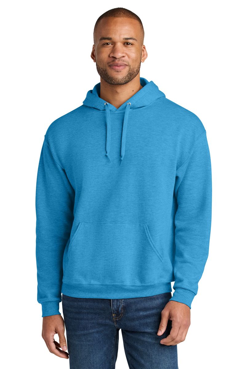 Yu-*です Jerzees Ultimate Unisex CVC Ring Spun Hooded Sweatshirt