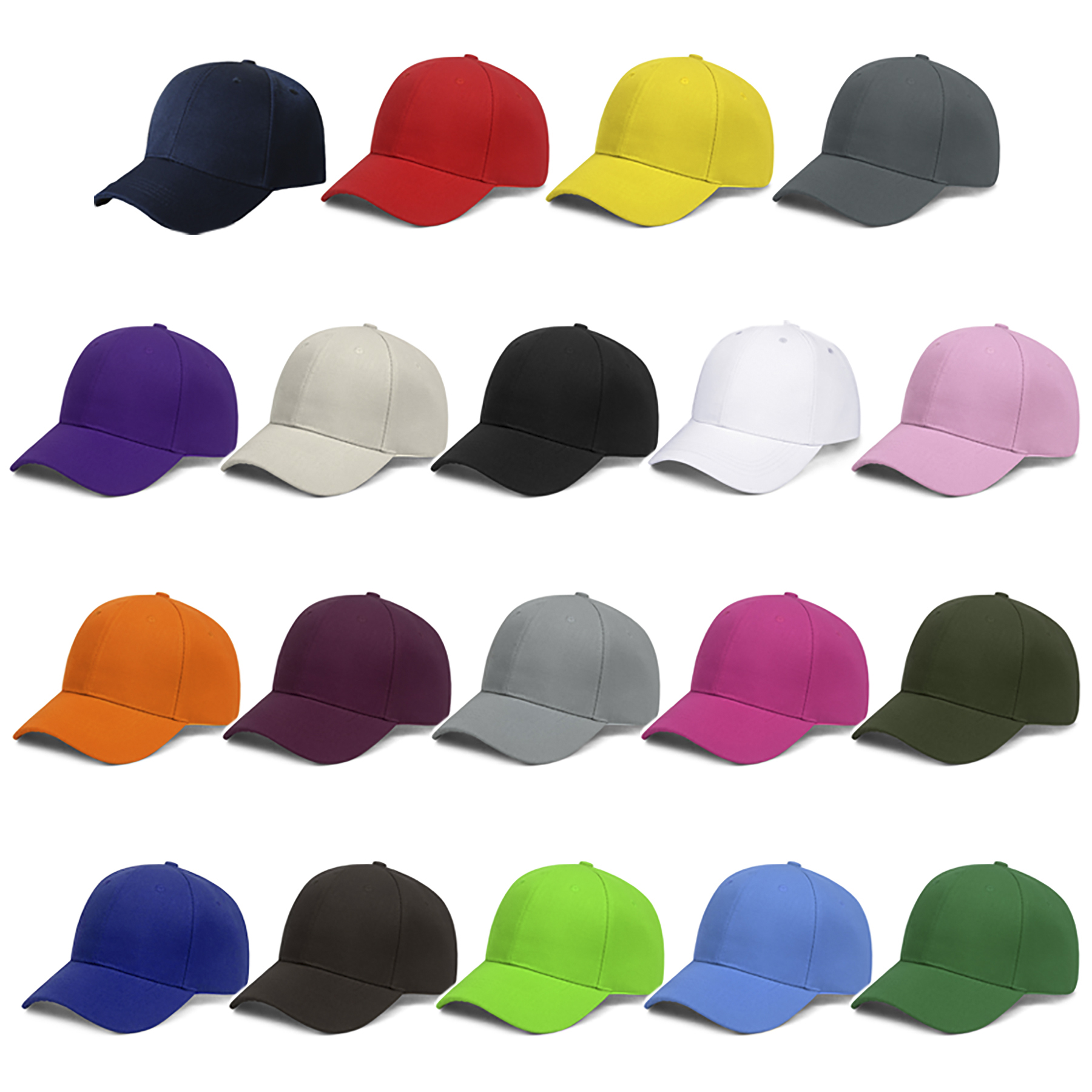 6 Panel Mid Profile Baseball Cap 61