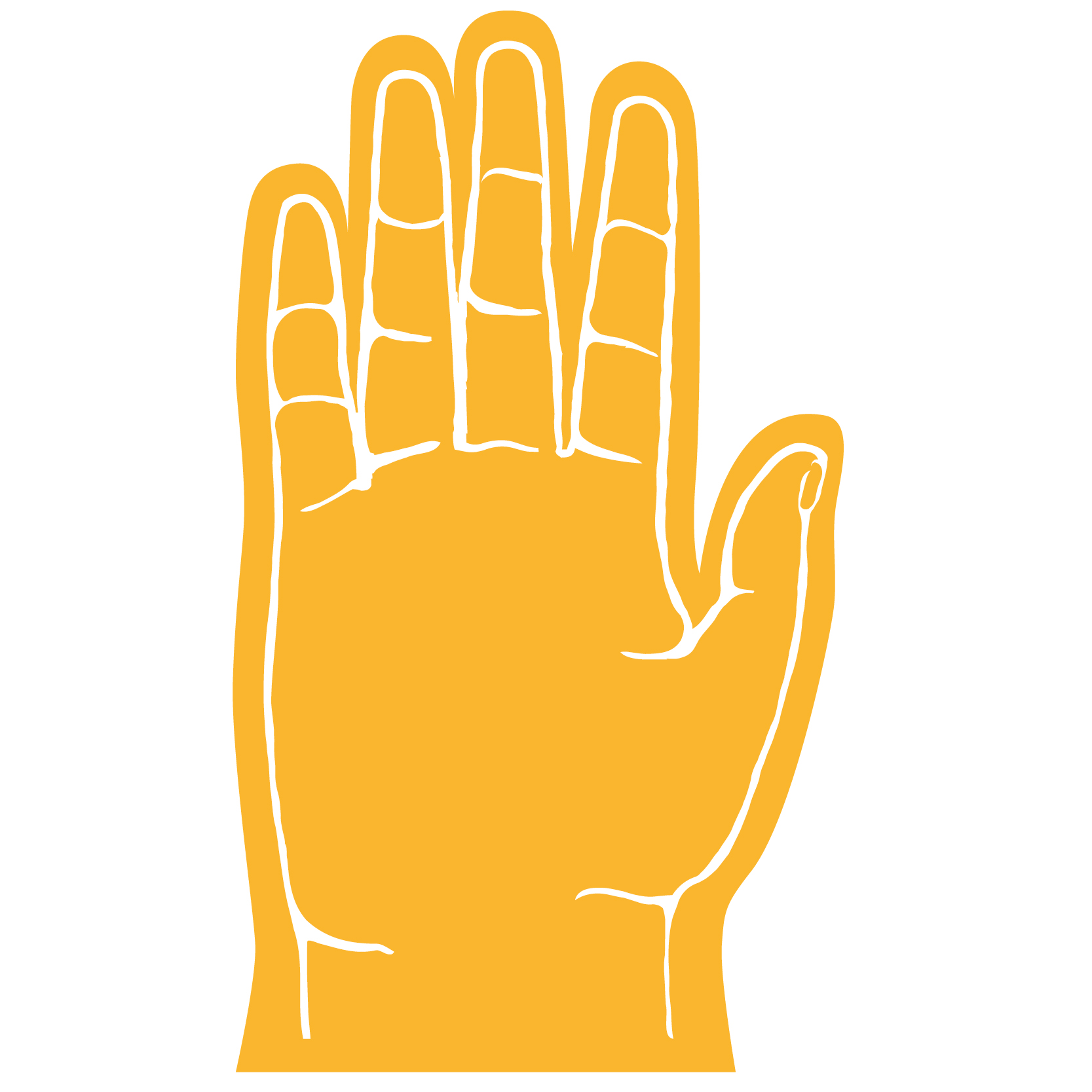 5 Finger Foam hand 46