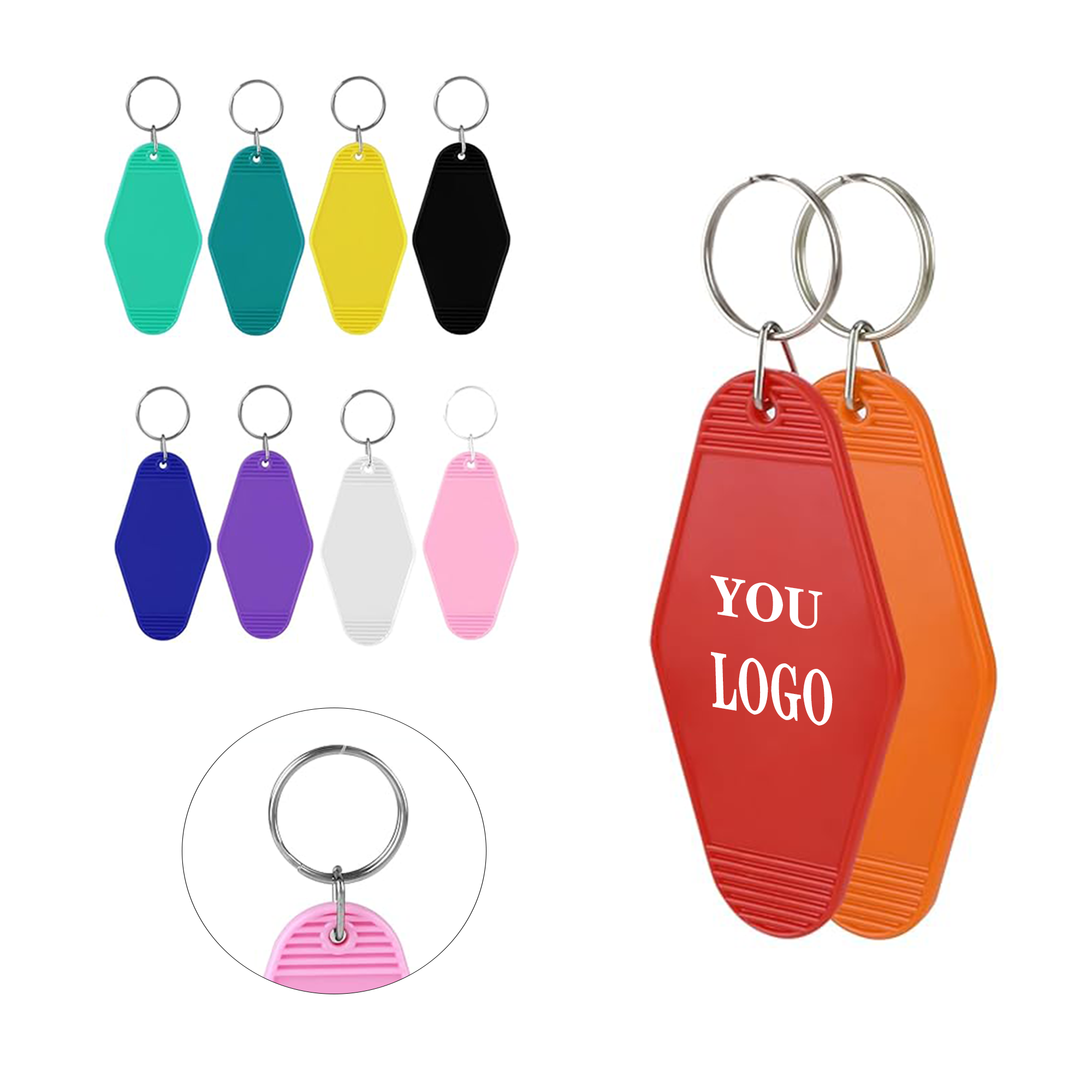 Colorful Plastic Diamond Keychain 3