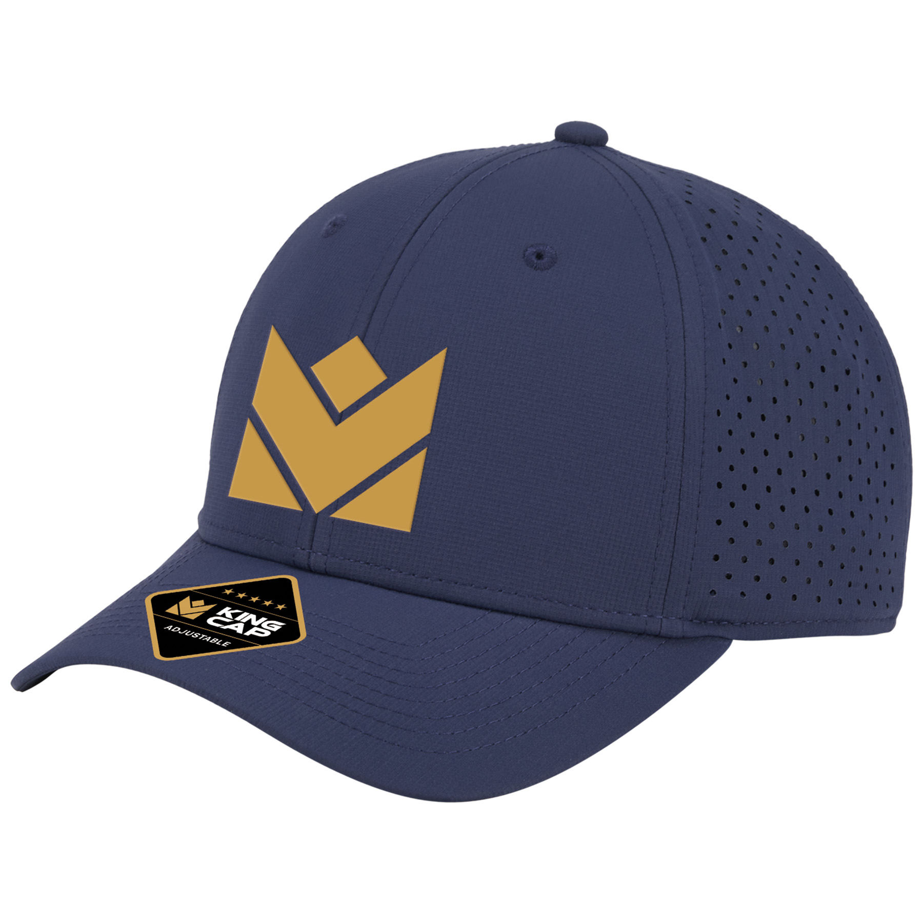 Crest 6-Panel Sport Cap w/Perforated Back- Sustainable Fabric 12