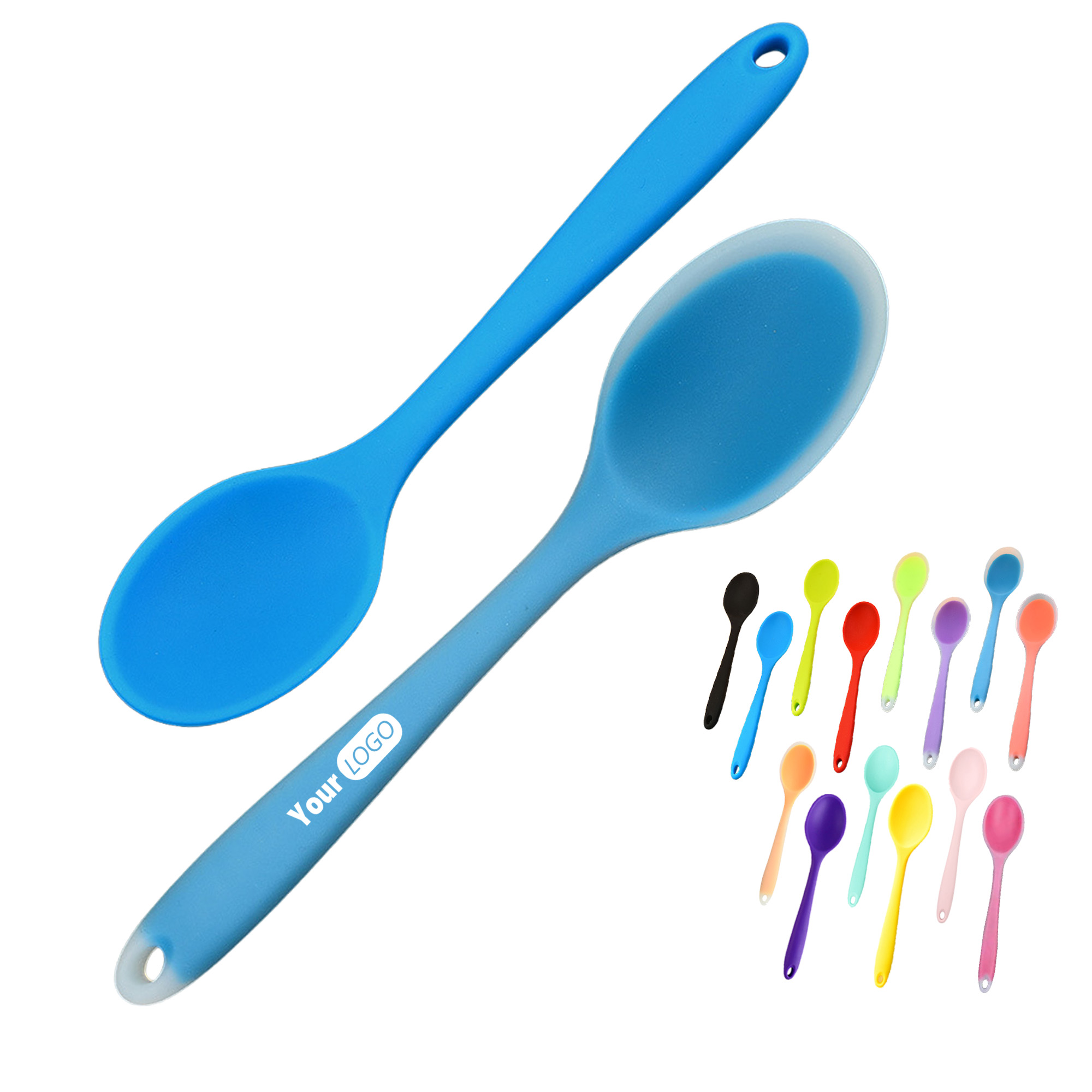 Custom Logo Silicone Utensil Cooking Spoon 12