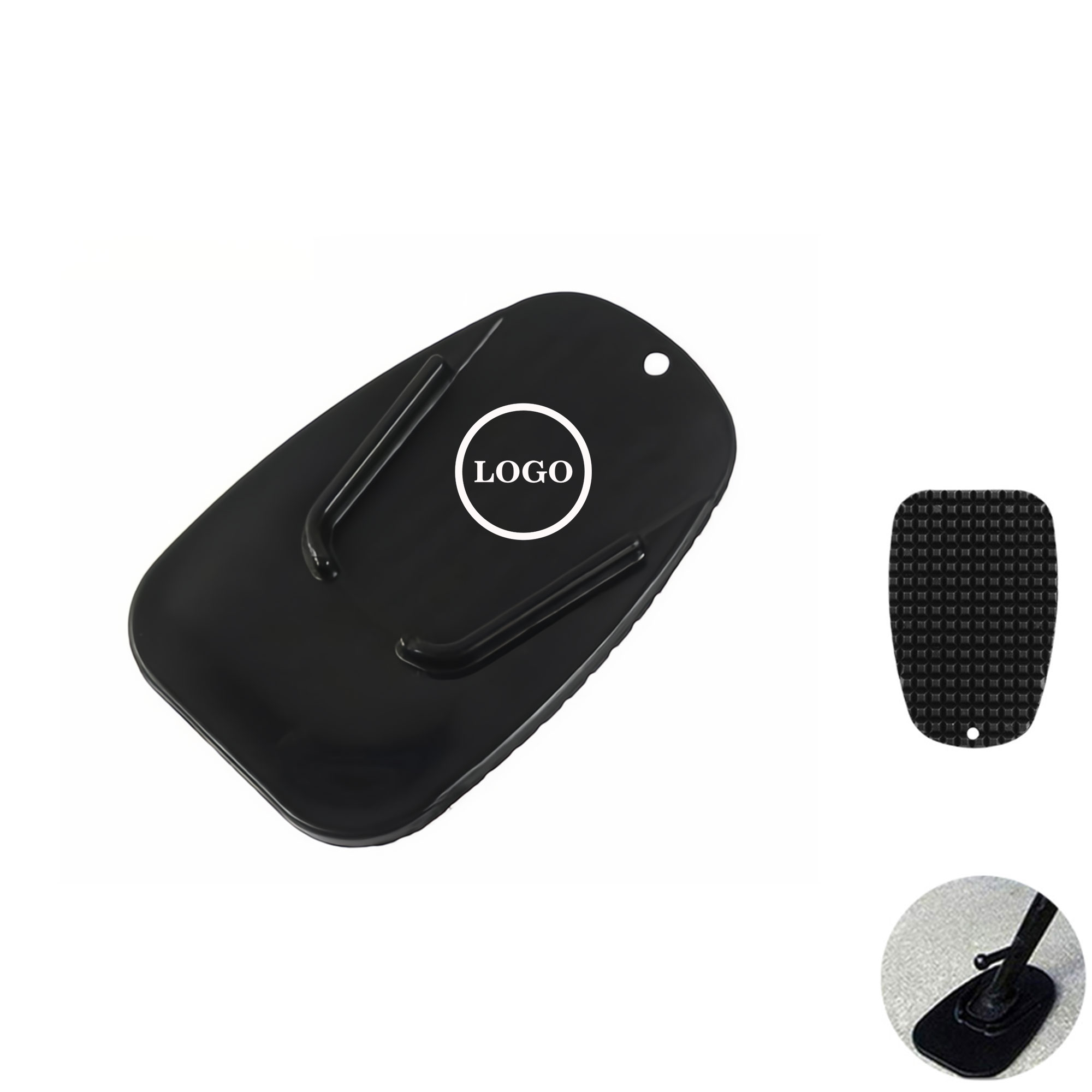 Compact Motorcycle Kickstand Footpad Stabilizer 3