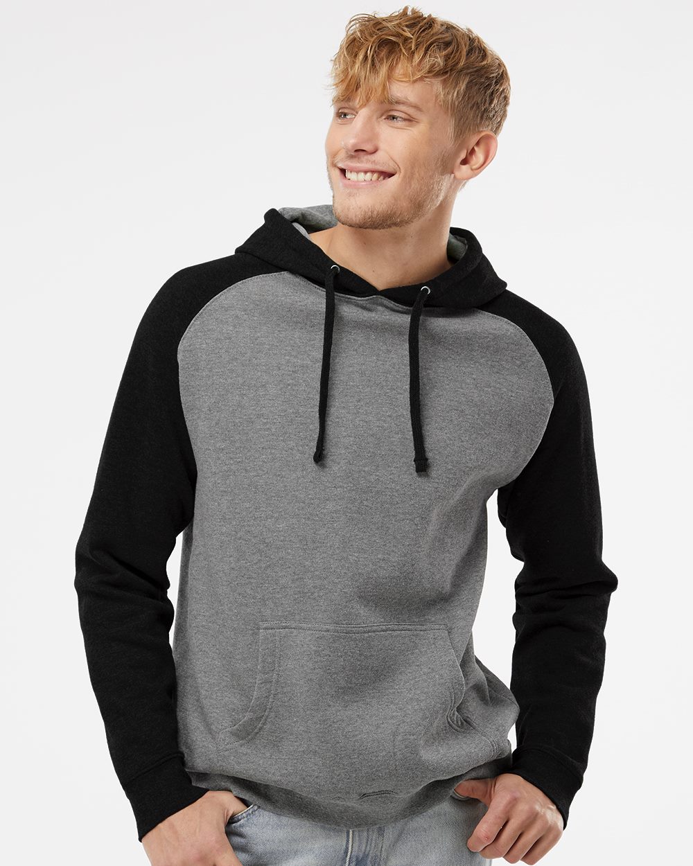 Unisex Raglan Hooded Sweatshirt - IND40RP