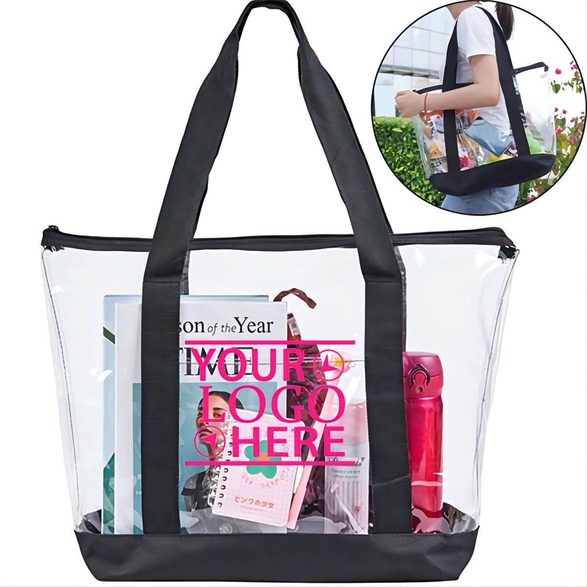 Large Clear Tote Bag
