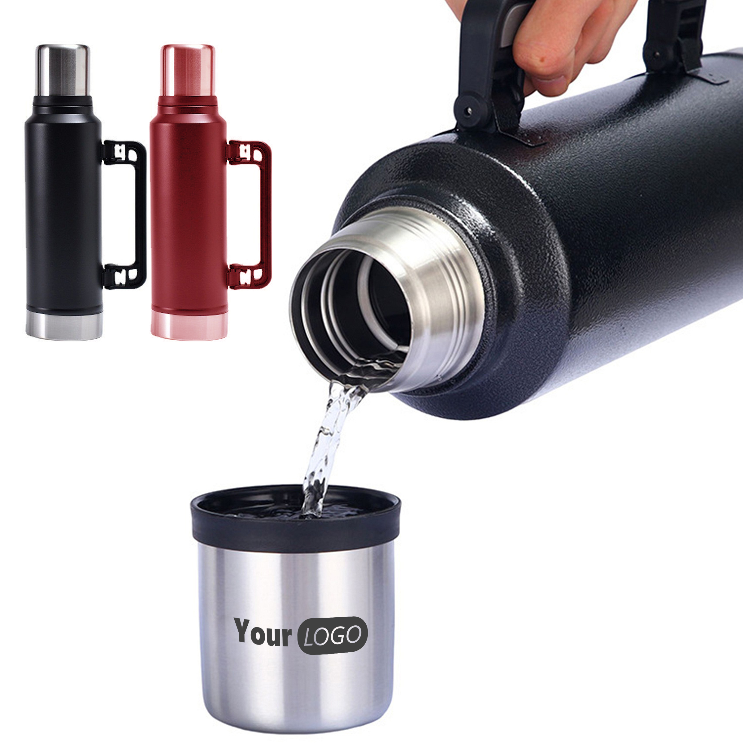 Stainless Steel Large Capacity 48Oz Insulated Water Bottle 3