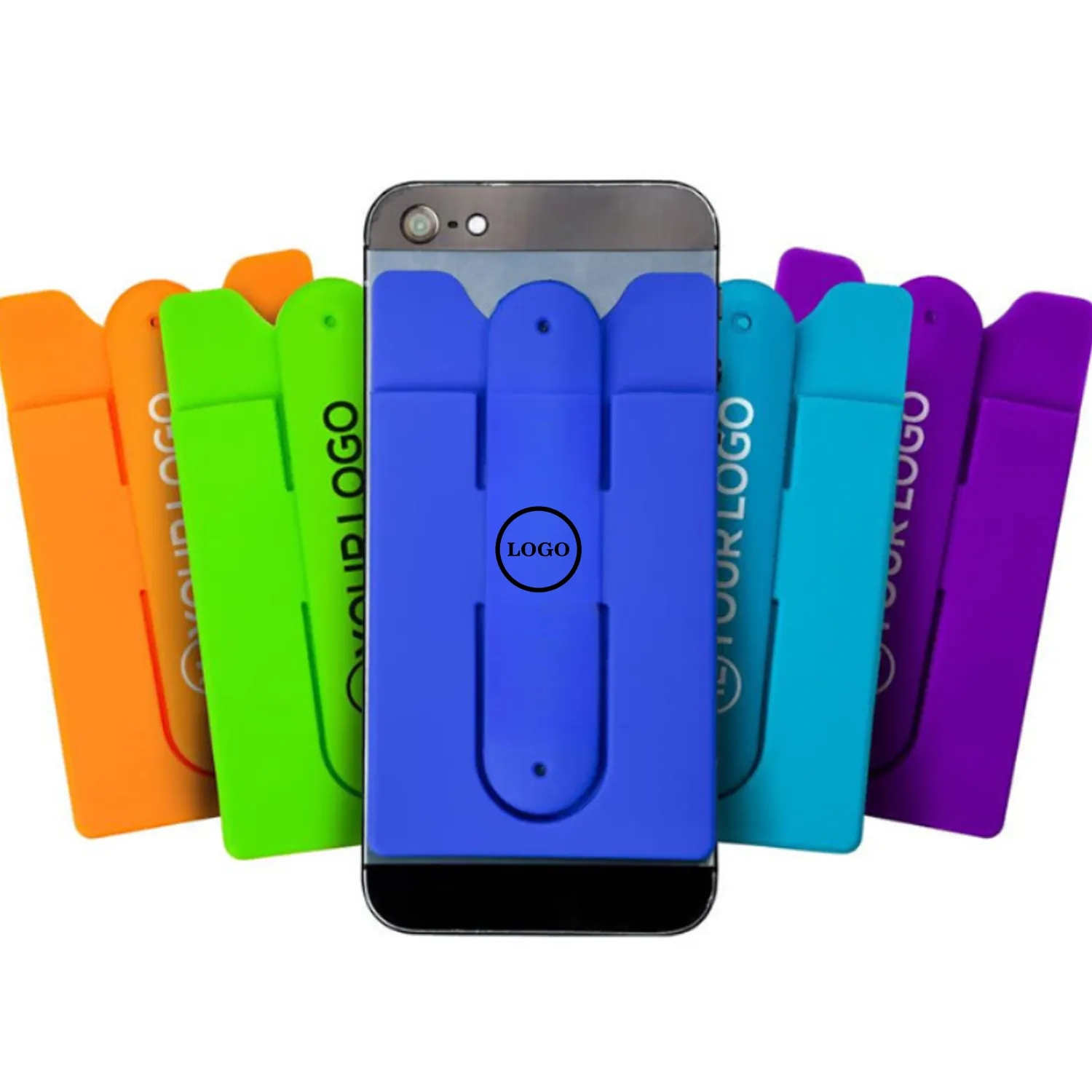 Silicone Cellphone Wallet With Phone Stand 3