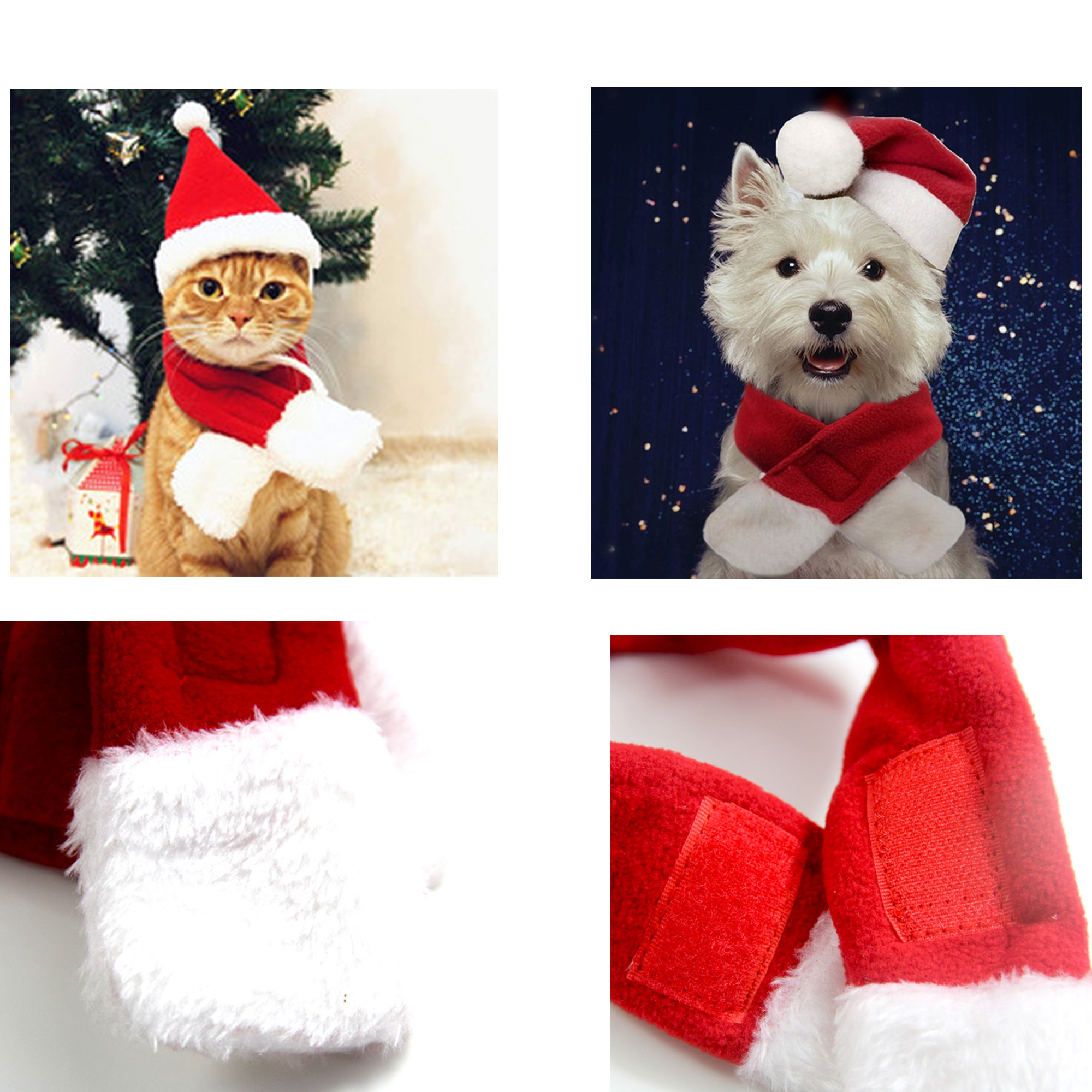Pet Christmas Accessories: Scarf and Hat 8