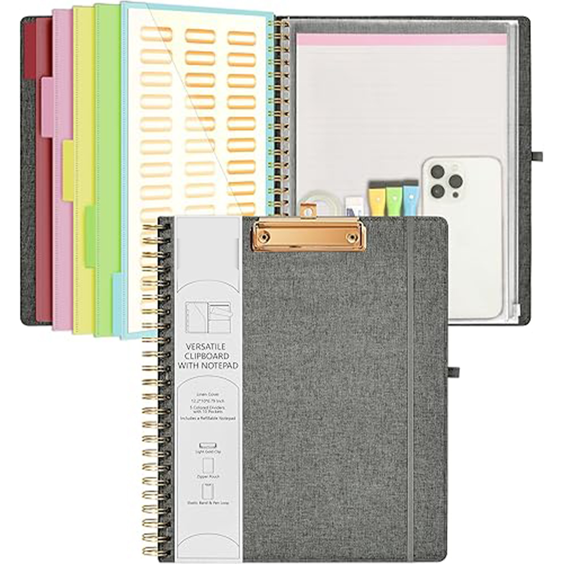 Portable Clipboard Combination With Folder And Notepad 36