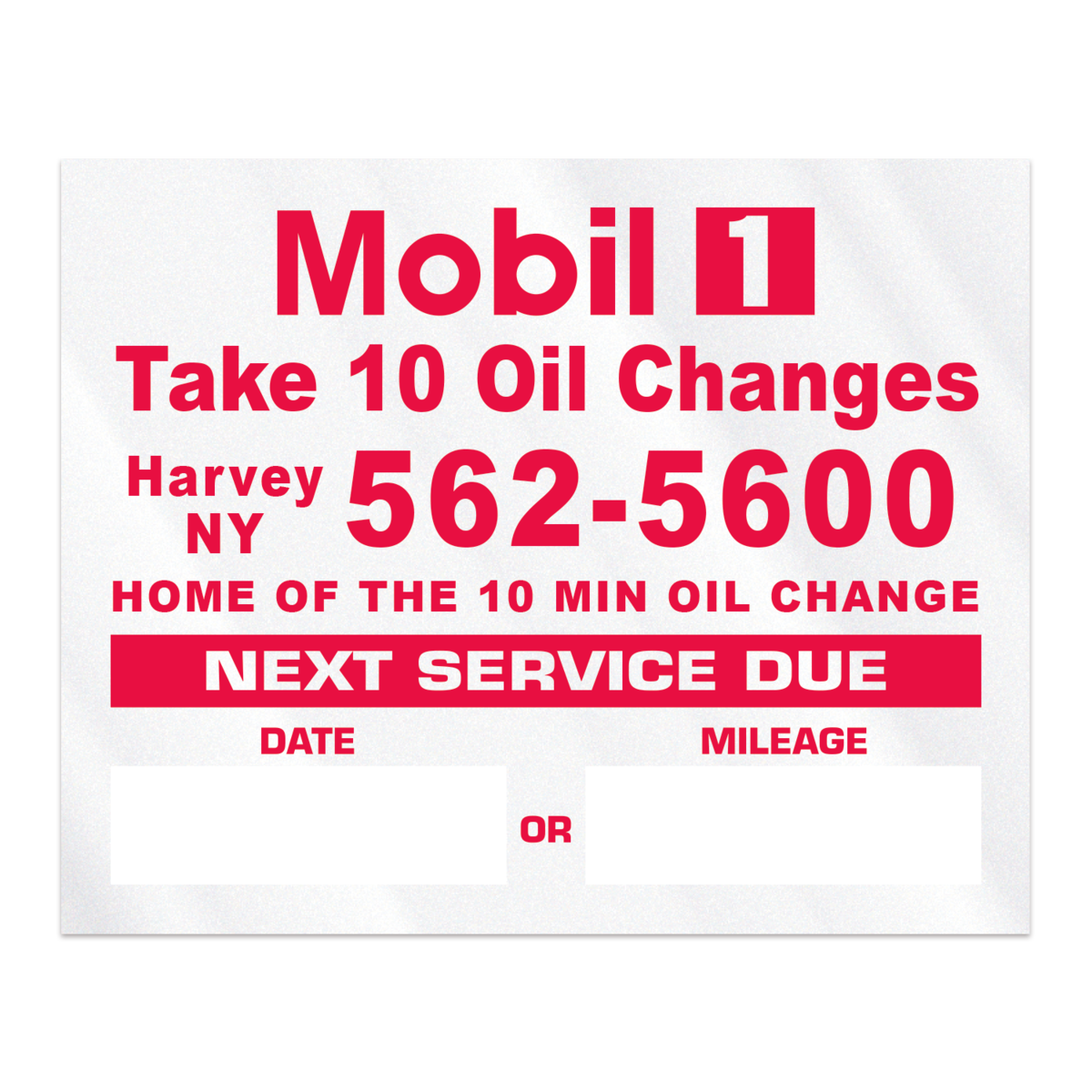 Individual Clear Static Cling Decals for Car Windshield (2"x2 1/2