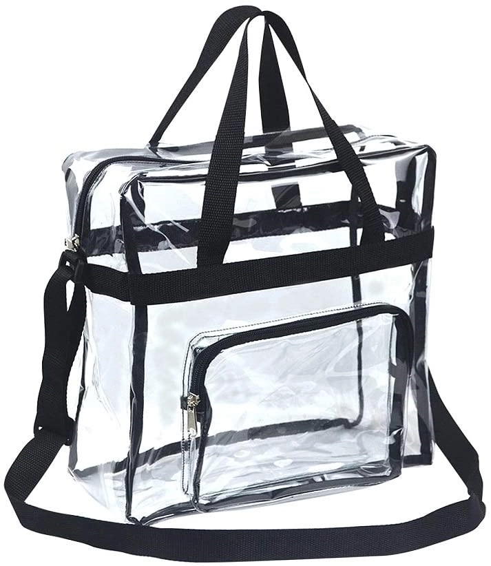 Clear Stadium Zipper Tote Bag