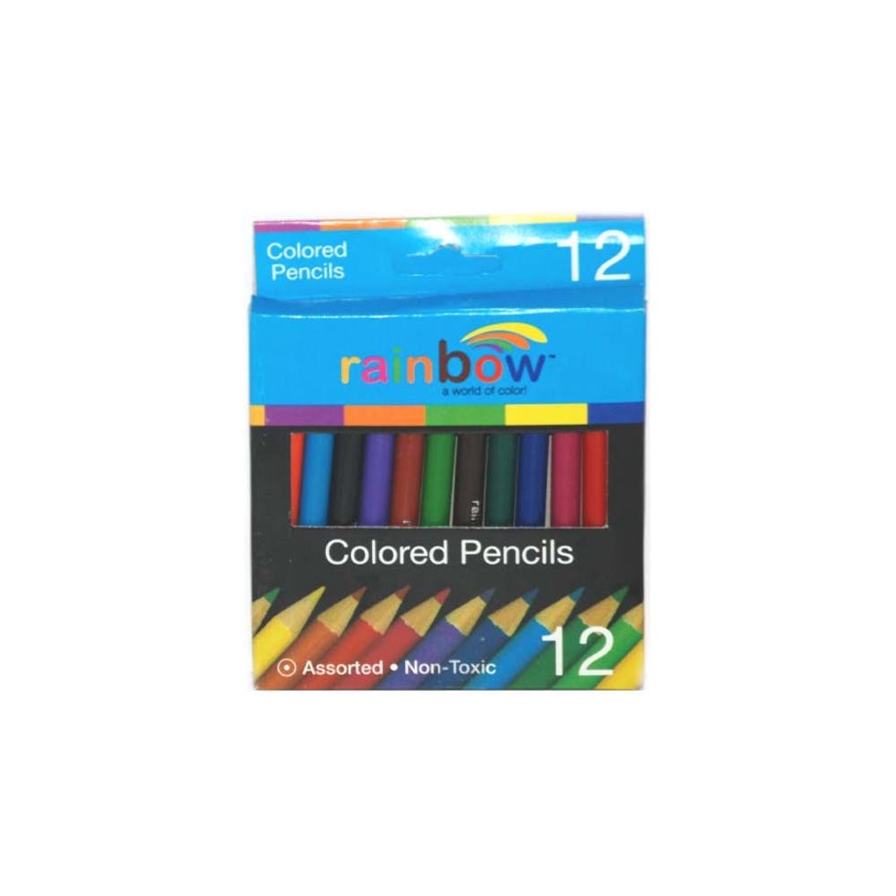 Mini Colored Pencils - 12 Pack Pre-Sharpened 3