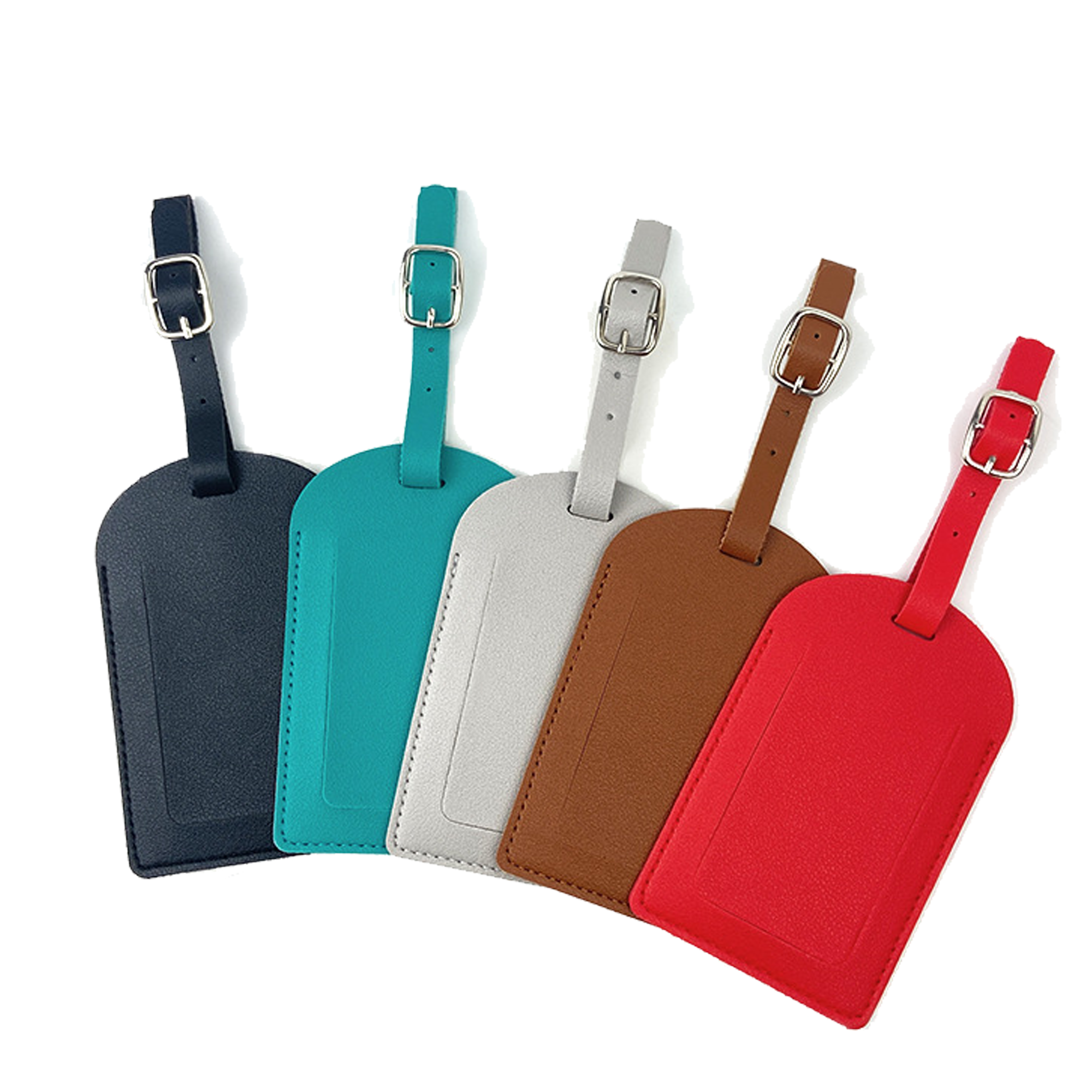 PU Premium Travel Leather Luggage Suitcase ID/Bag Tag 2