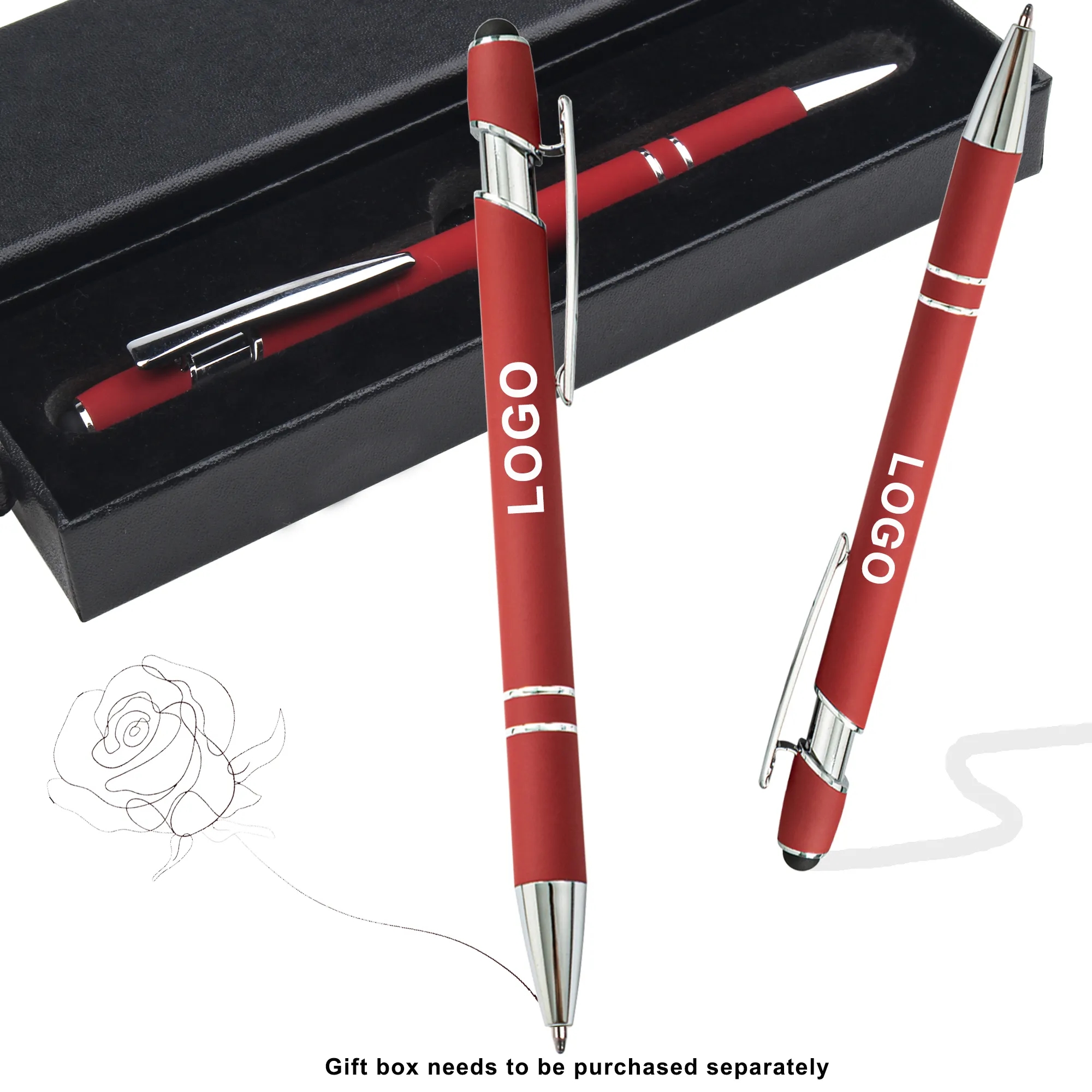 Aluminum Ballpoint Stylus Pen with Laser Engraving 12