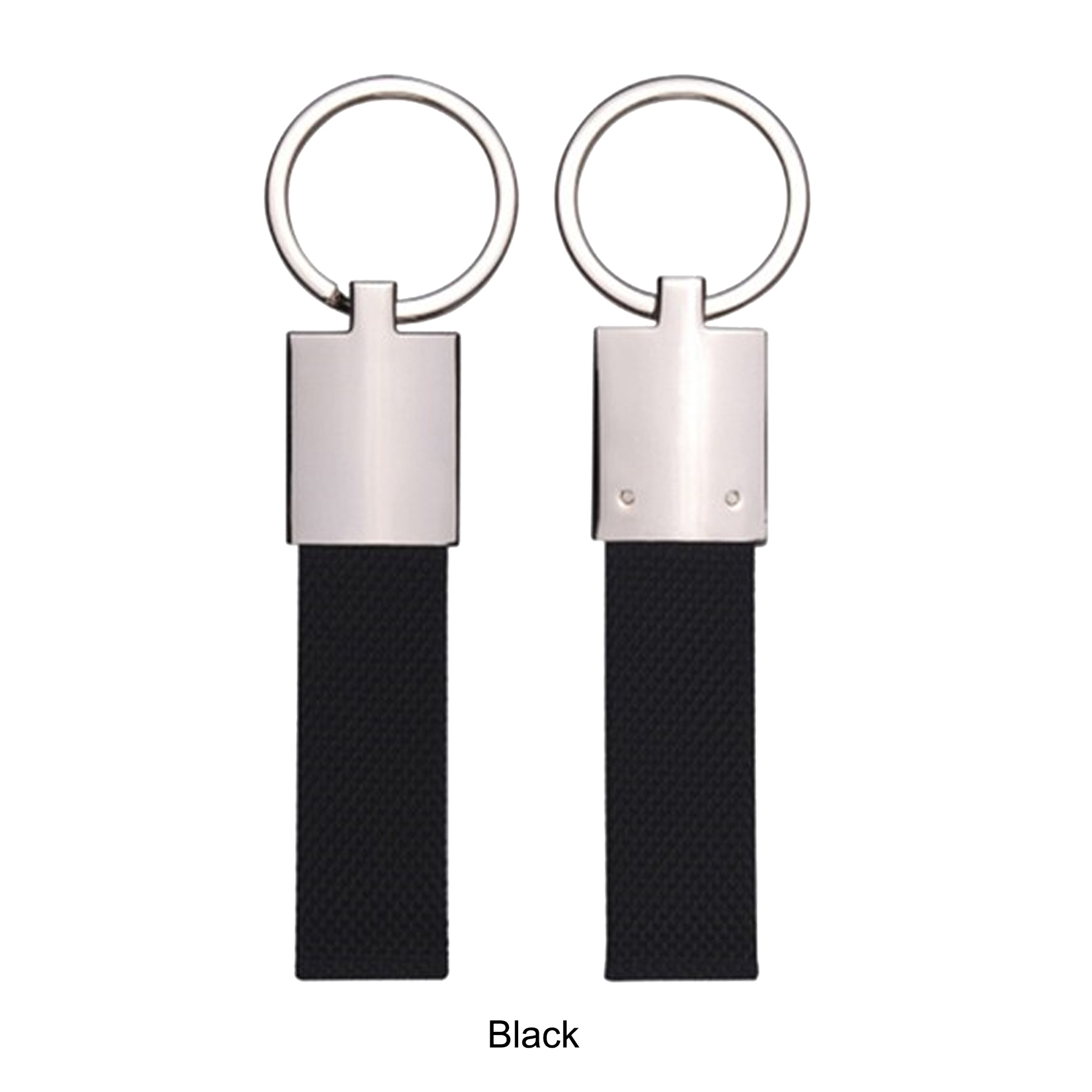 CANVAS METAL KEY CHAIN IN SHINY NICKEL FINISH 11