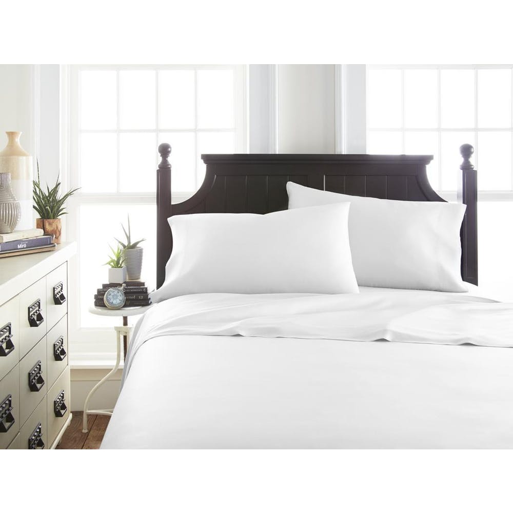 Bamboo Bed Sheet Sets - White California King 4 Piece 2