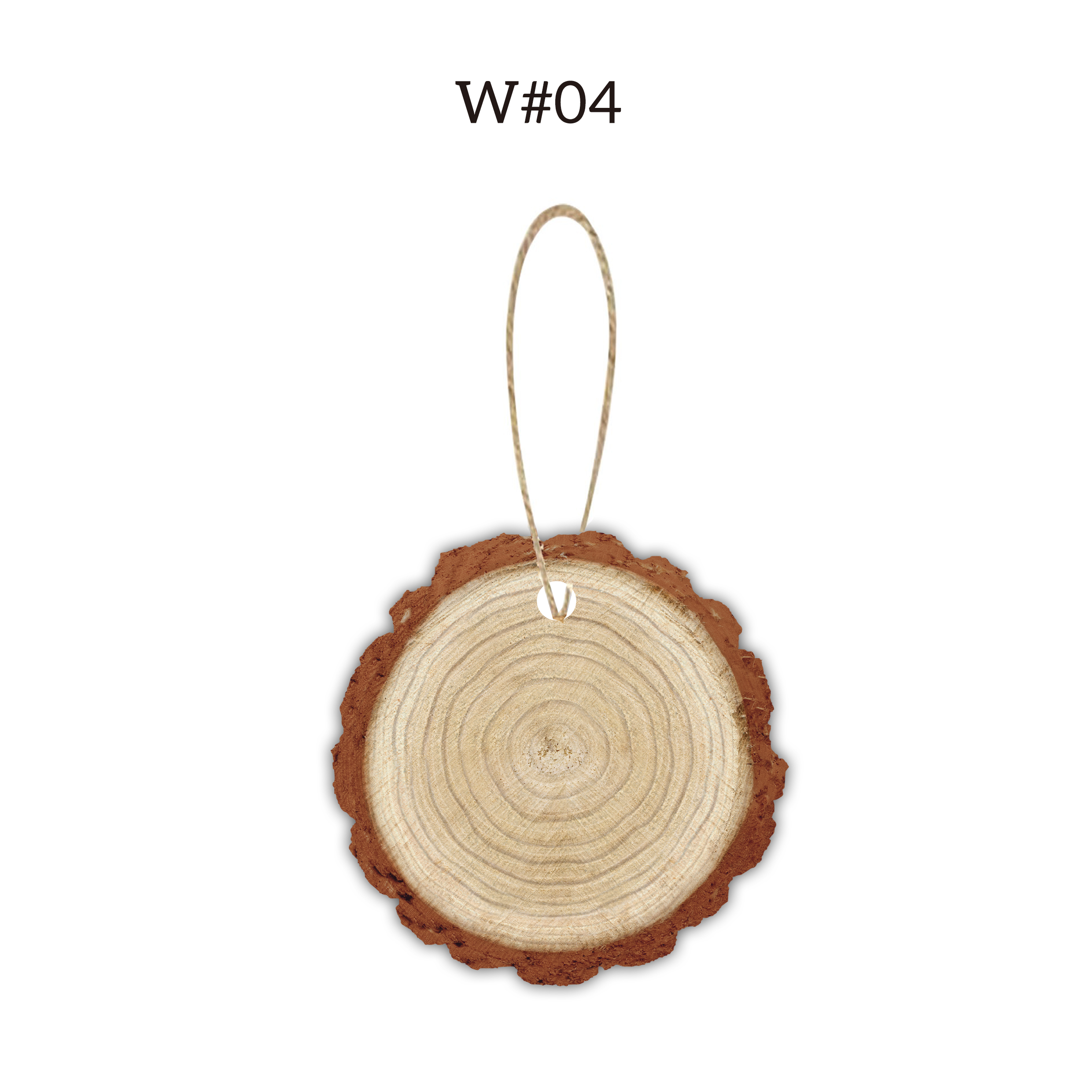 3" Full Color Christmas Ornament - Trunk w/ hemp rope 23