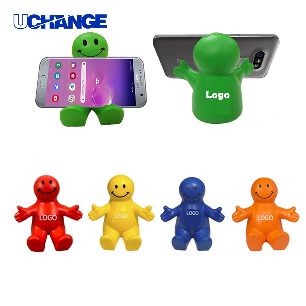 Squeezable Phone Holder and Stress Reliever