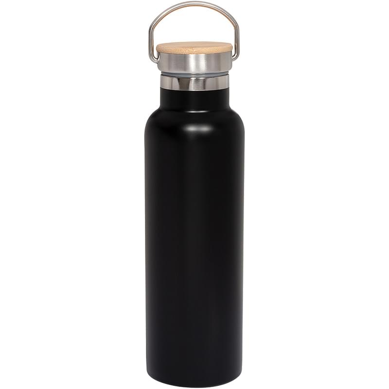 20 Oz. Double-Wall Bottle with Bamboo Lid