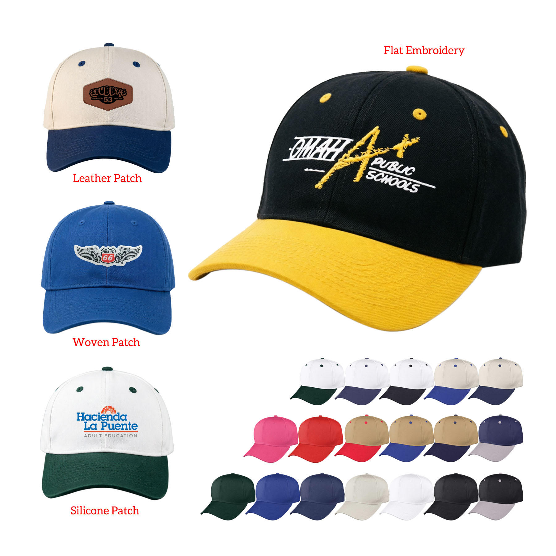 6 Panel Structured Cotton Twill Cap