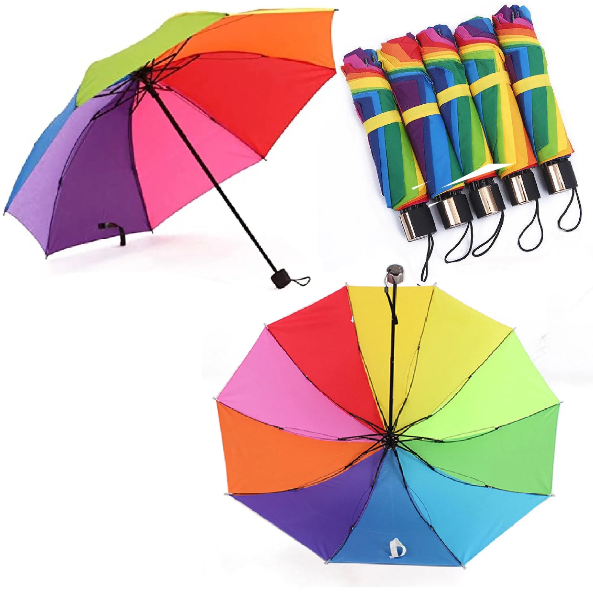 Promotional Rainbow Umbrella MOQ 50PCS 4