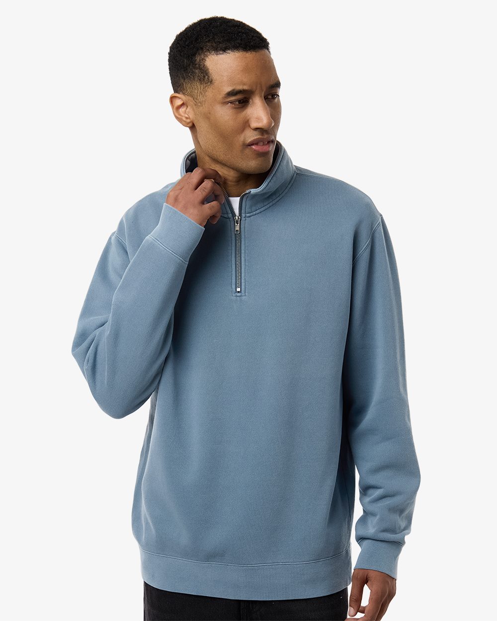 Unisex Pigment-Dyed Quarter-Zip Pullover - PRM4600QZ