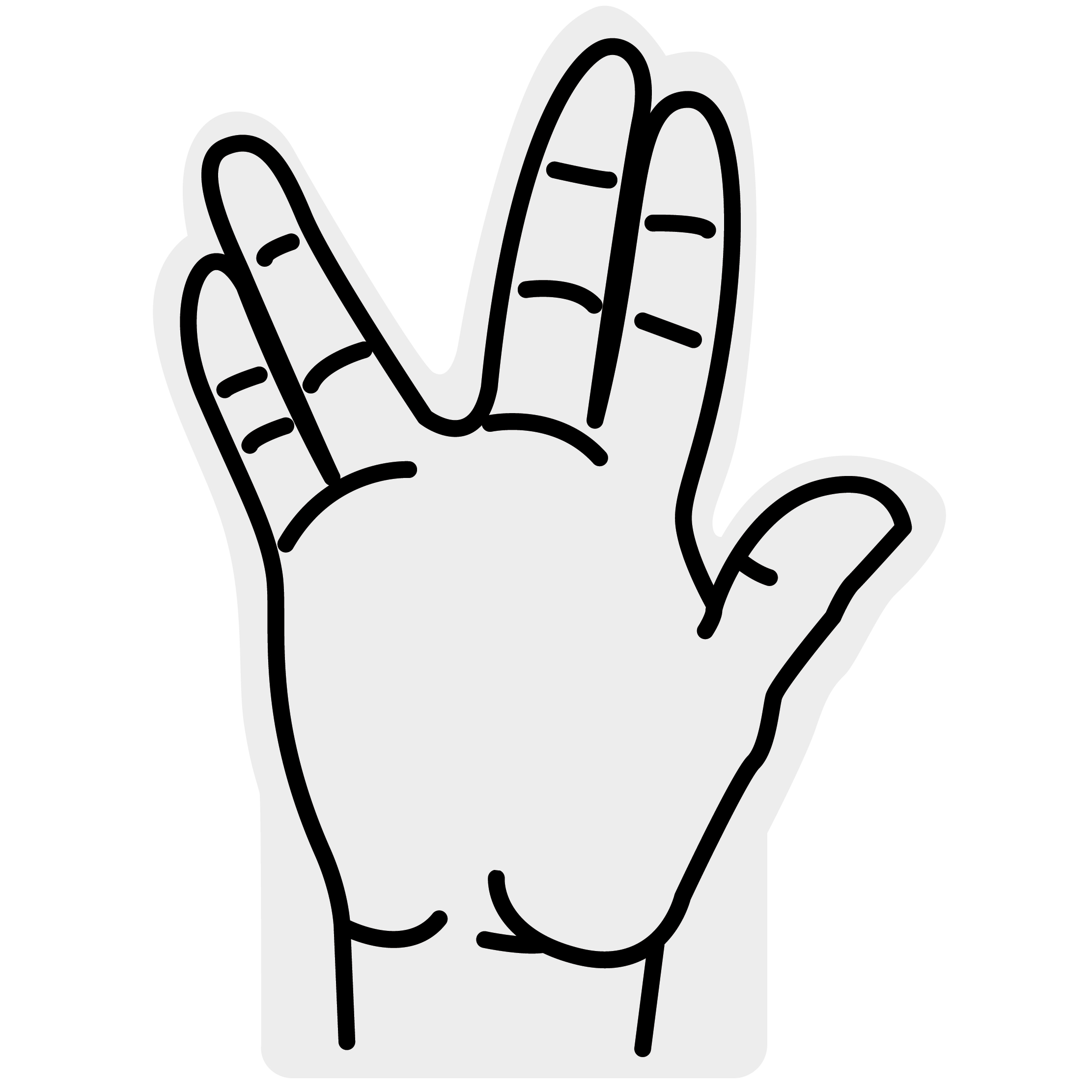 16" Foam Hand 60
