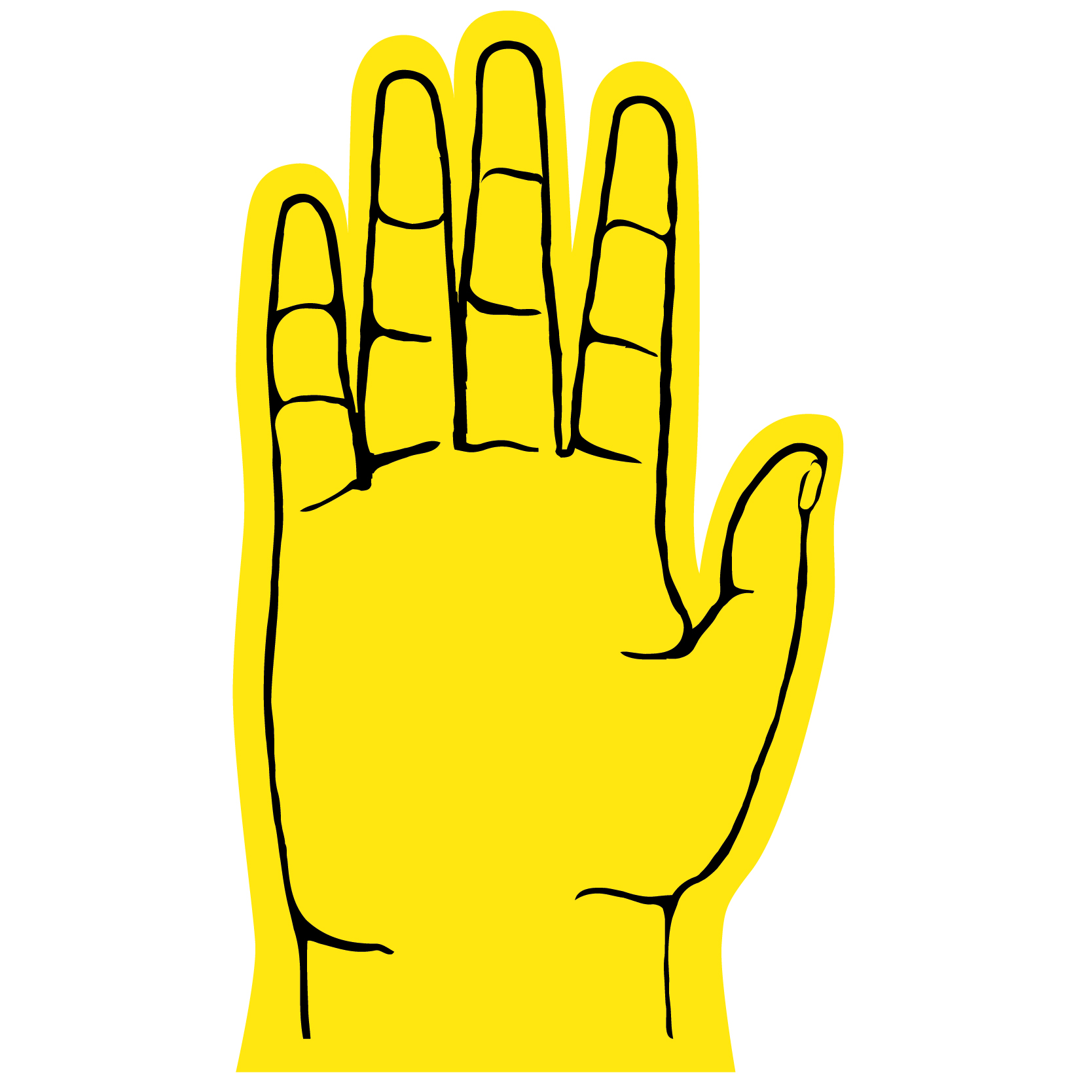5 Finger Foam hand 47
