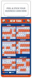 Baseball Schedule Magnet - Peel and Stick Business Card (3.5x9)