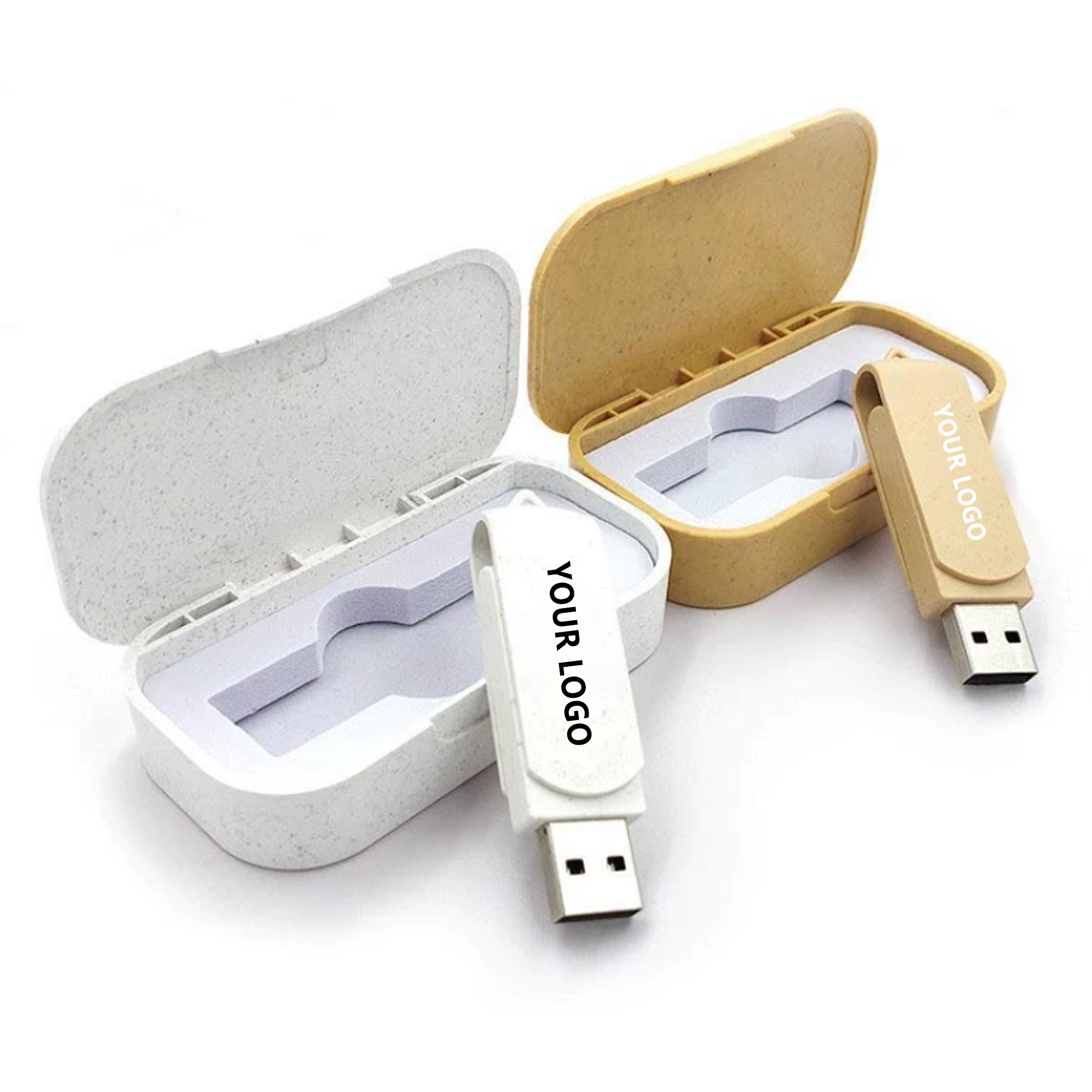 4GB Wheat Straw USB Drive Set 4