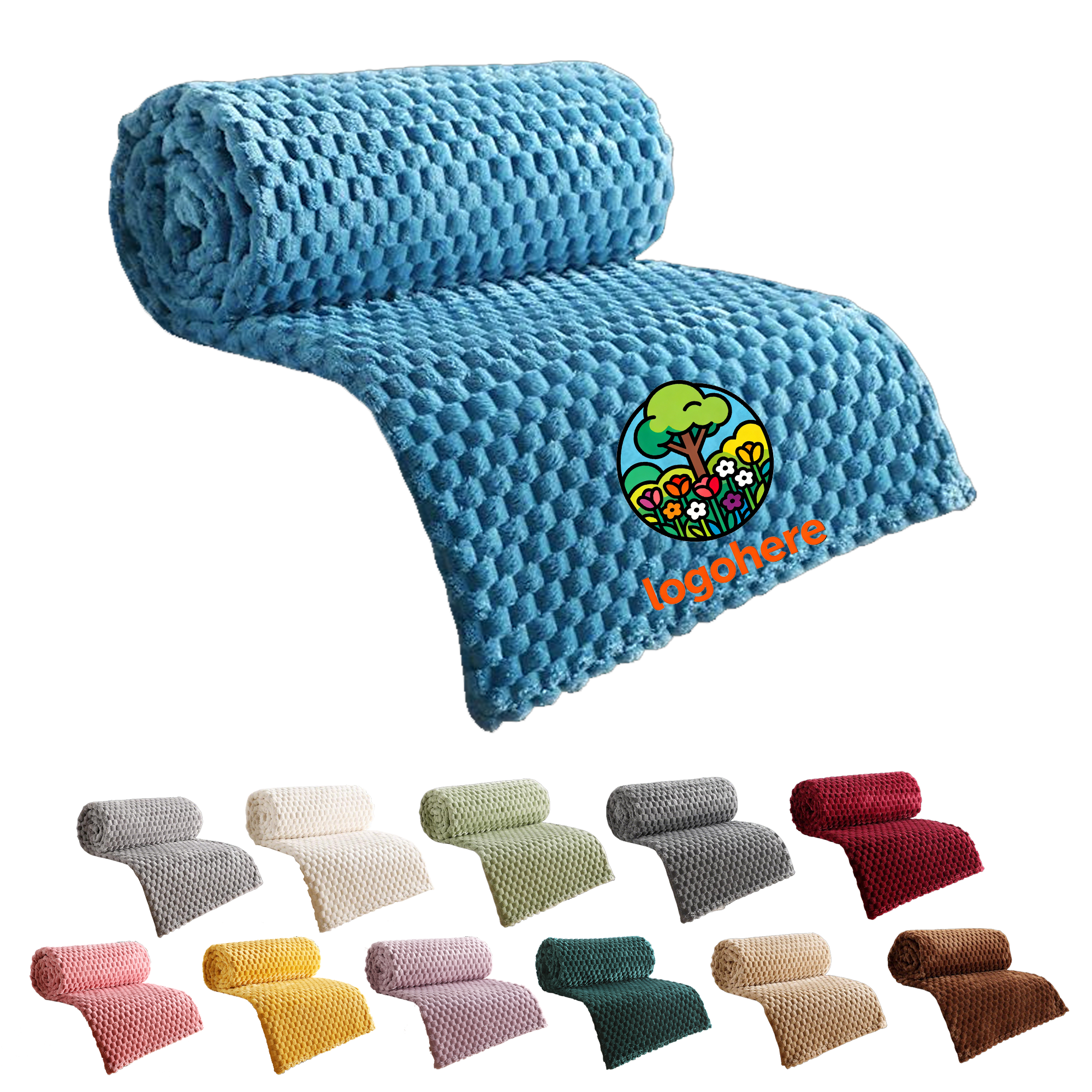 MOQ 20 Double Sided Sherpa Fleece Blanket