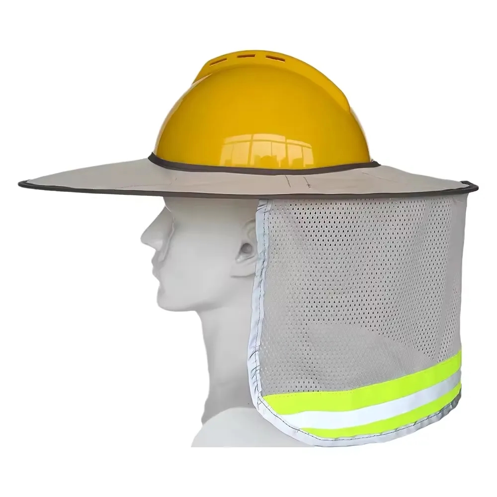 High Visibility Safety Sun Shade For Hard Hats 3