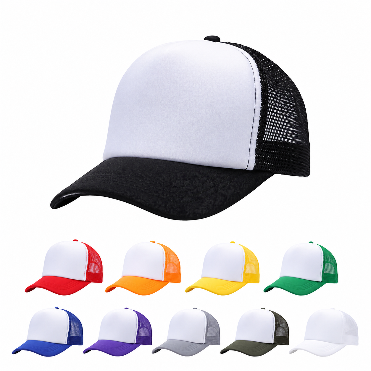 Customized Embroidered Mesh Trucker Cap