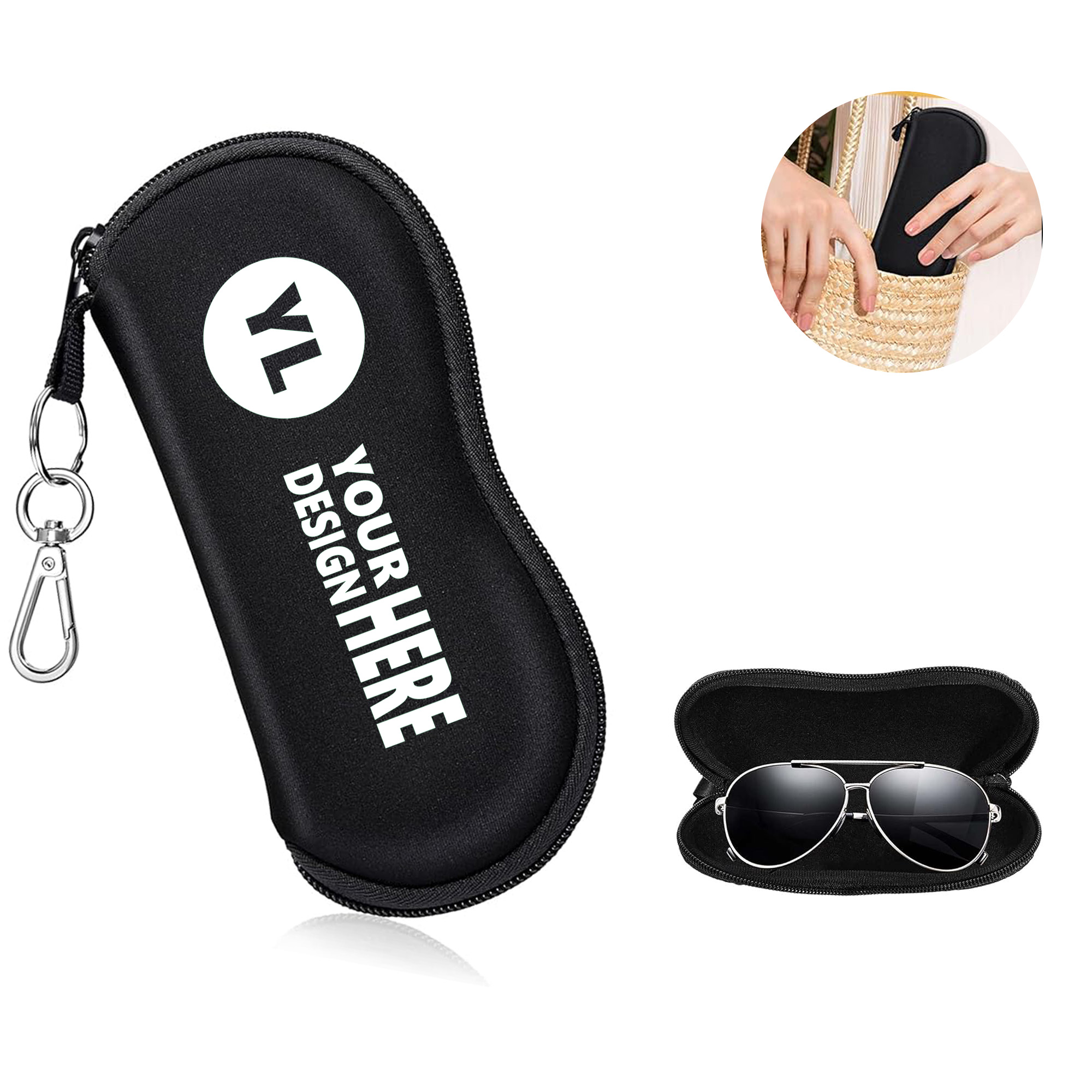 Portable Neoprene Eyeglasses Case 2