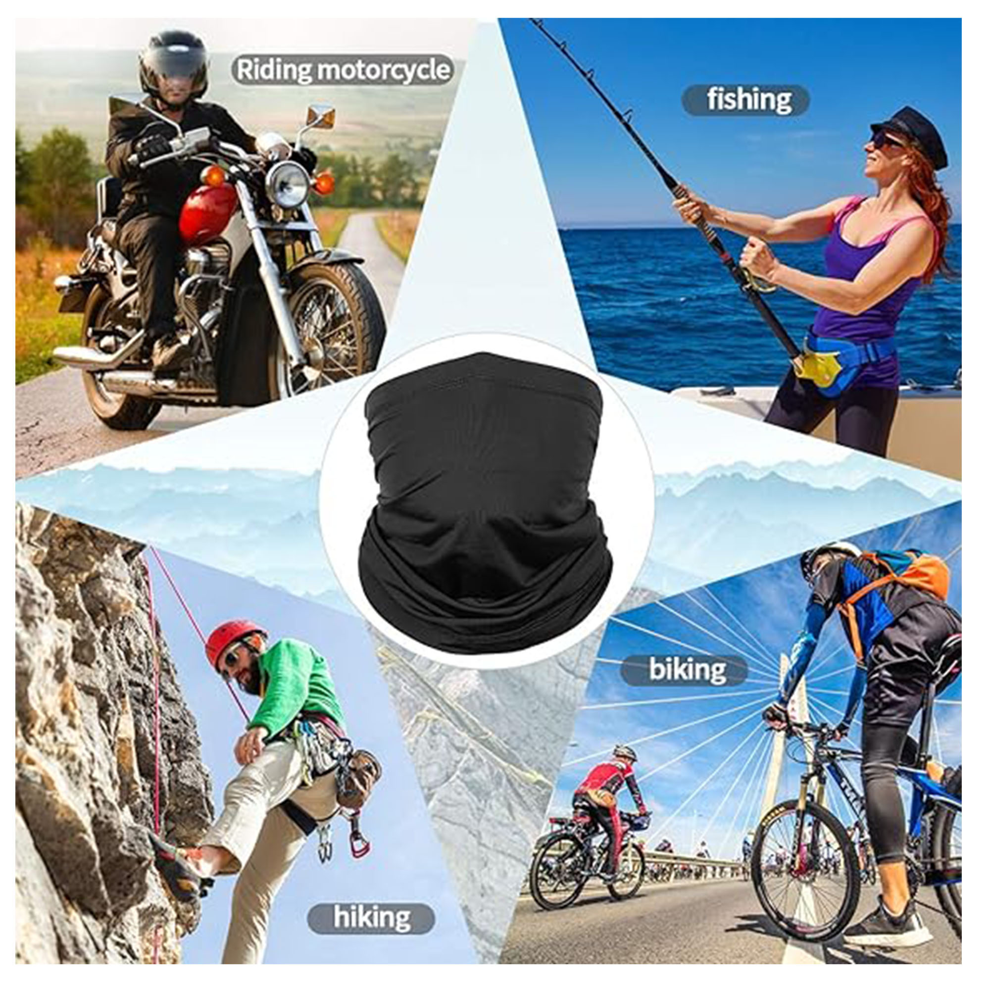 UV Protection Cooling Neck Gaiter and Face Cover Scarf 11