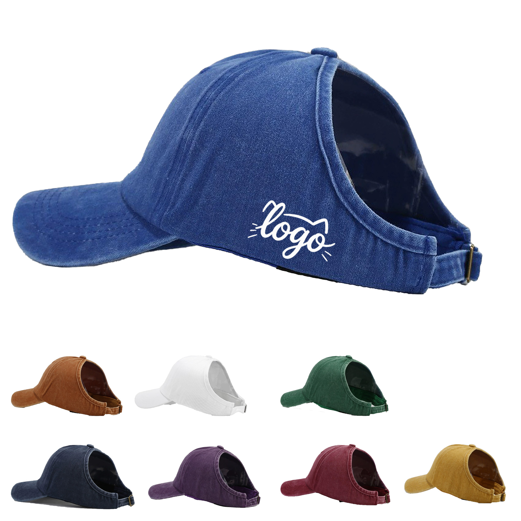 Breathable Ponytail Hat for Summer Sun Protection 2
