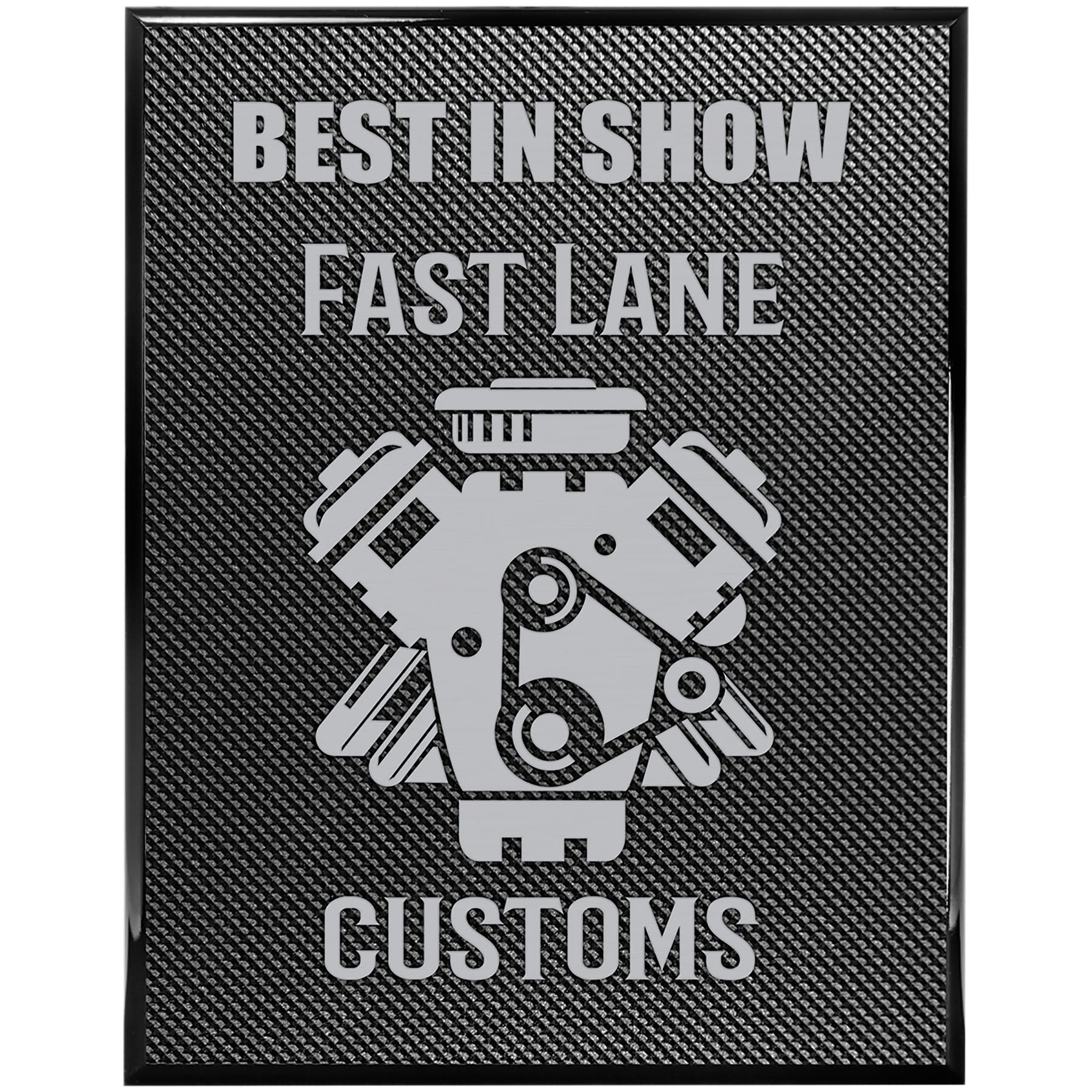 Piano Carbon Fiber Plaque