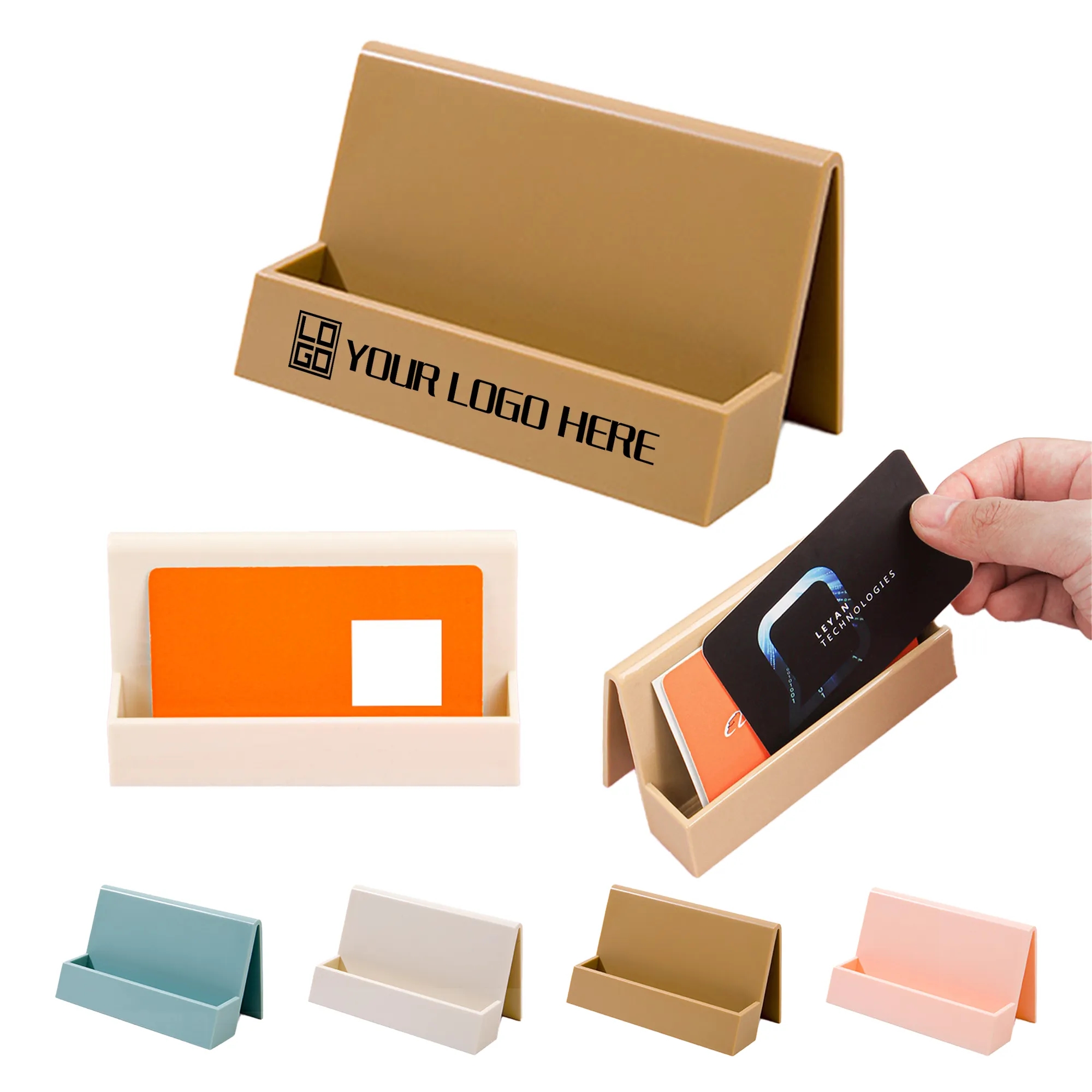 Desktop Business Card Storage Plastic Box MOQ30pcs