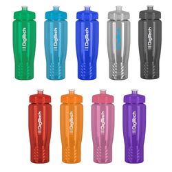 SAHARA 28 oz. Eco-Polyclear Sports Bottle with Push/Pull Lid