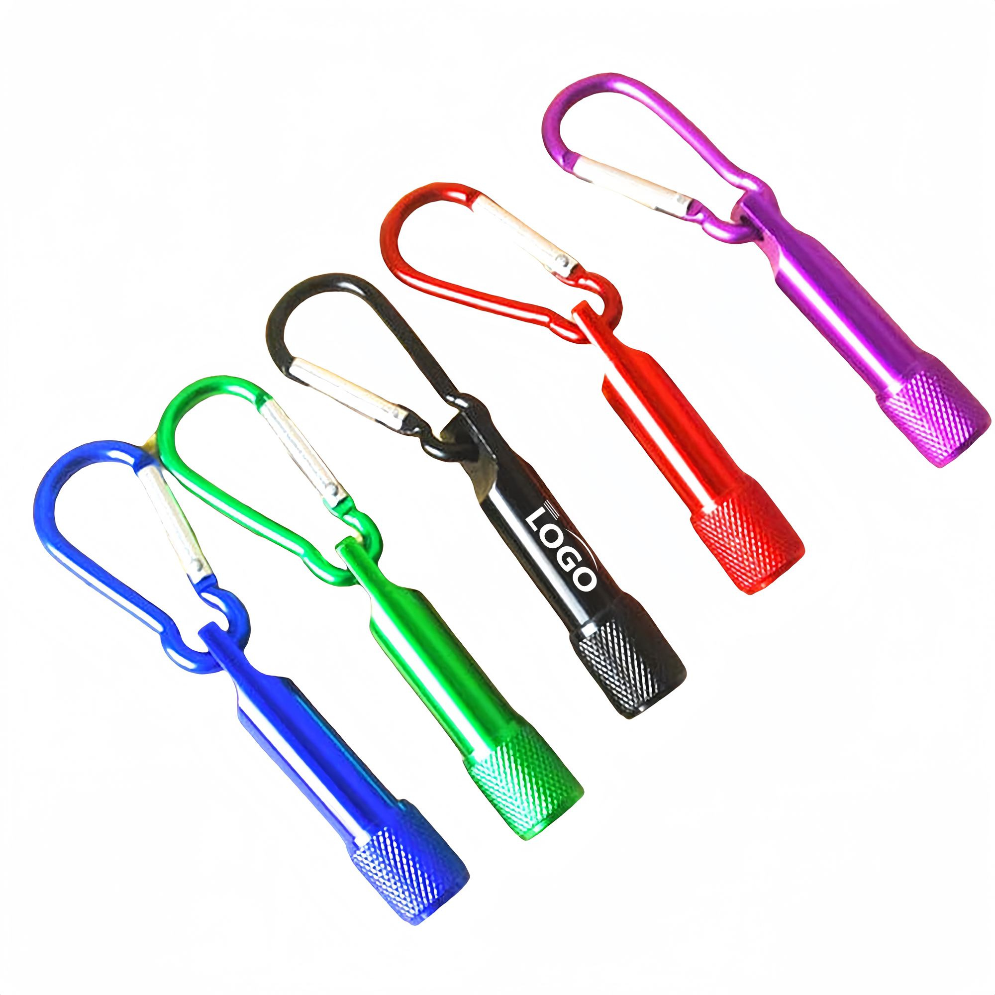 LED Mini Flashlight with Carabiner Hook for Easy Carry